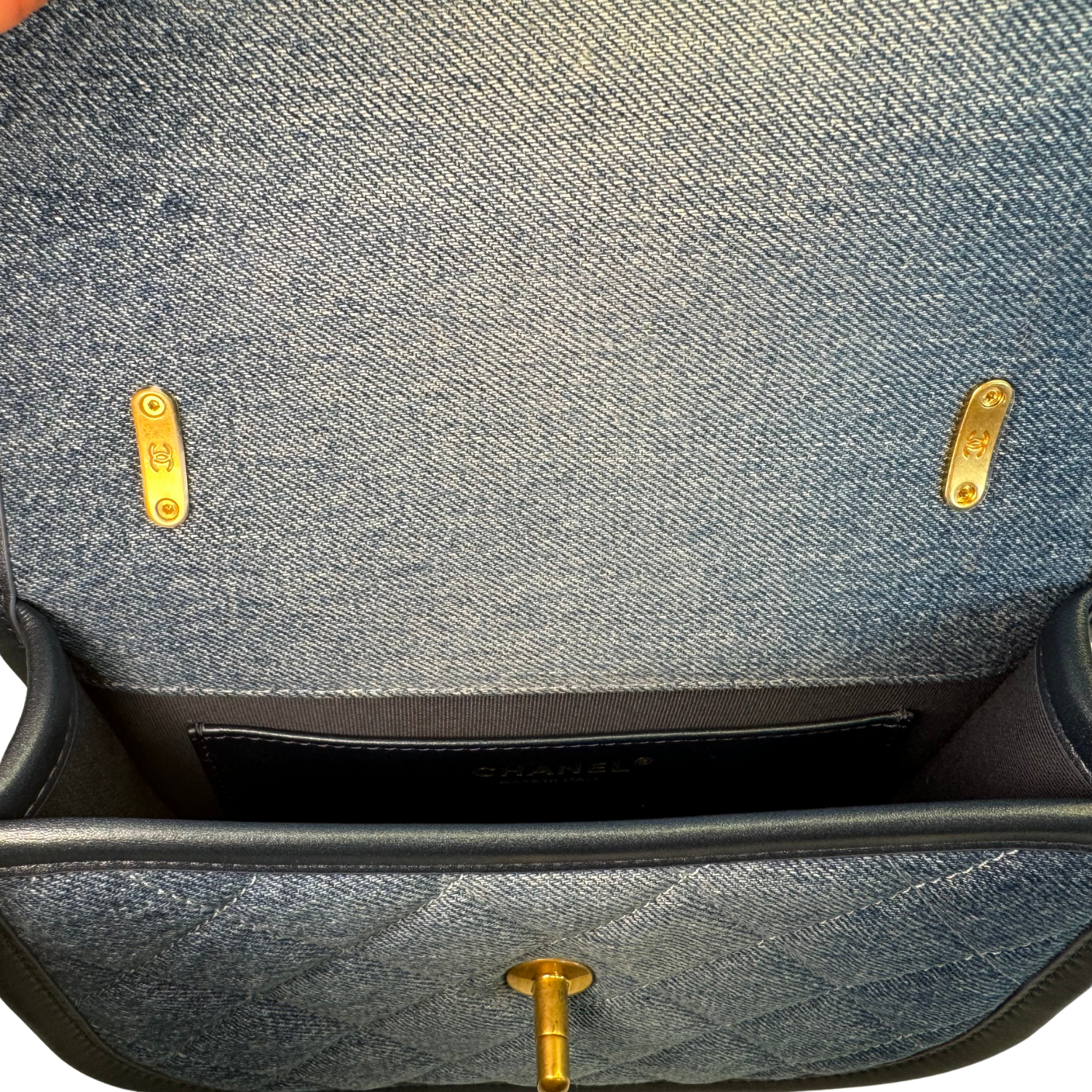 Chanel Small Messenger Denim Bag