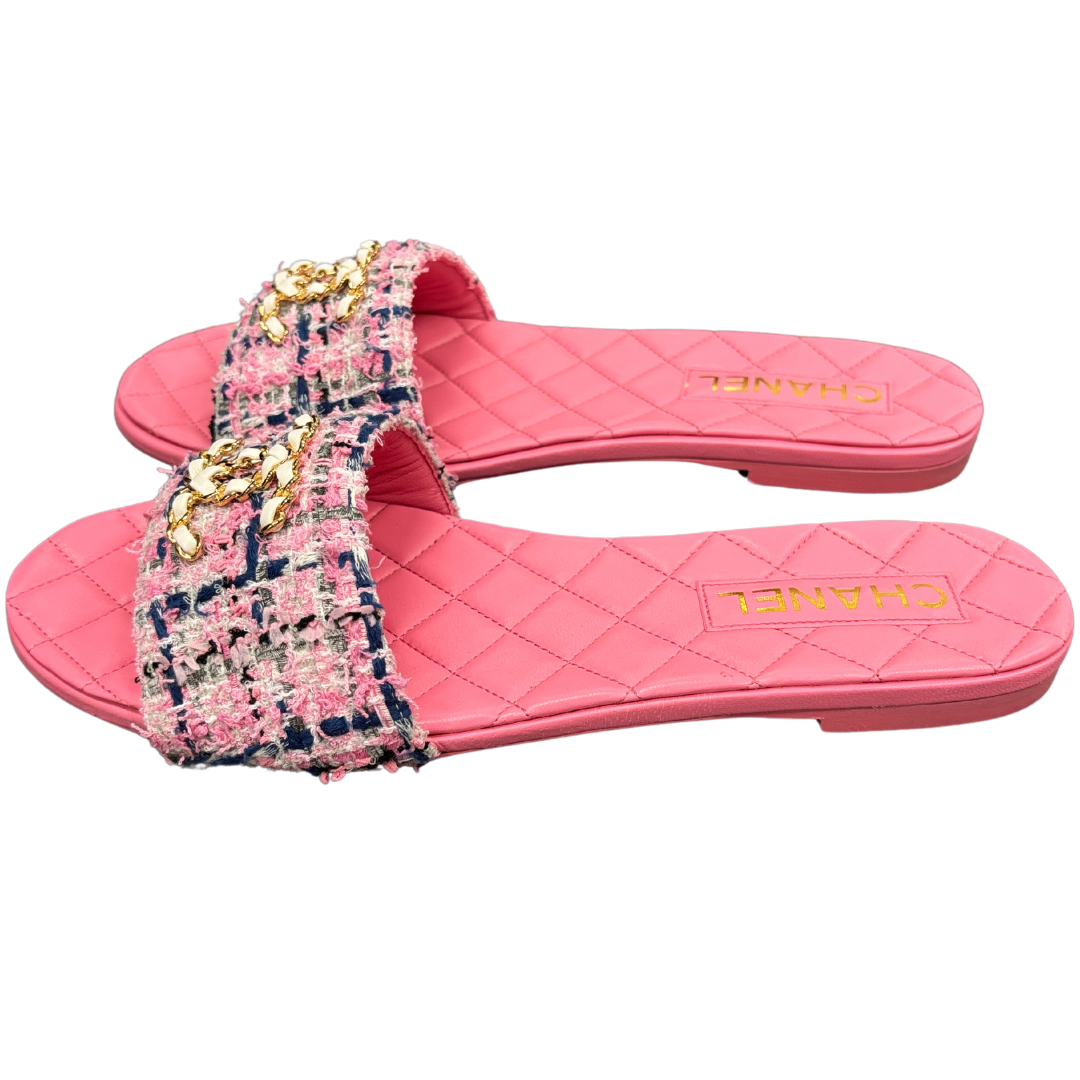 Chanel Tweed Sandal
