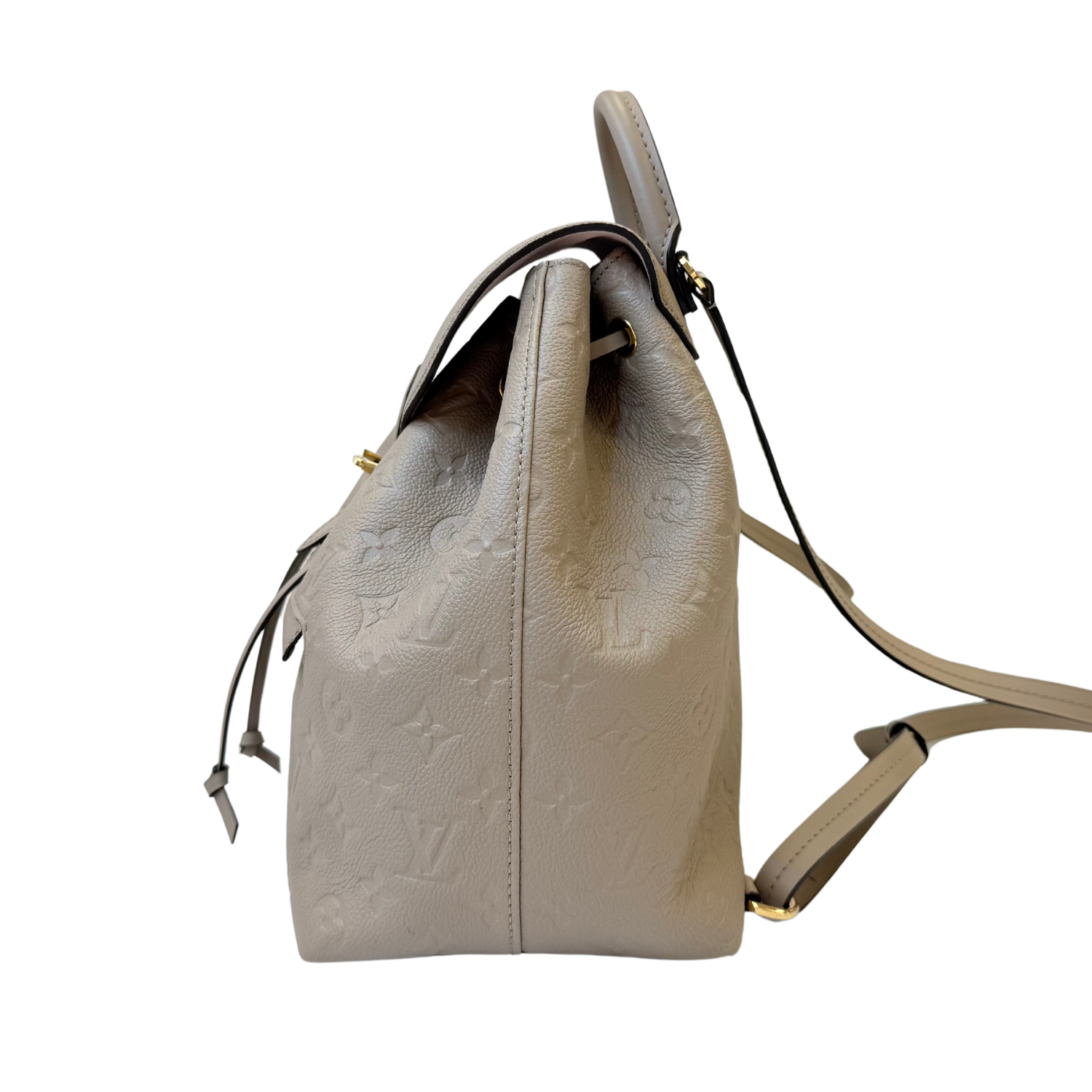 Louis Vuitton Monogram Empreinte Montsouris Backpack Beige