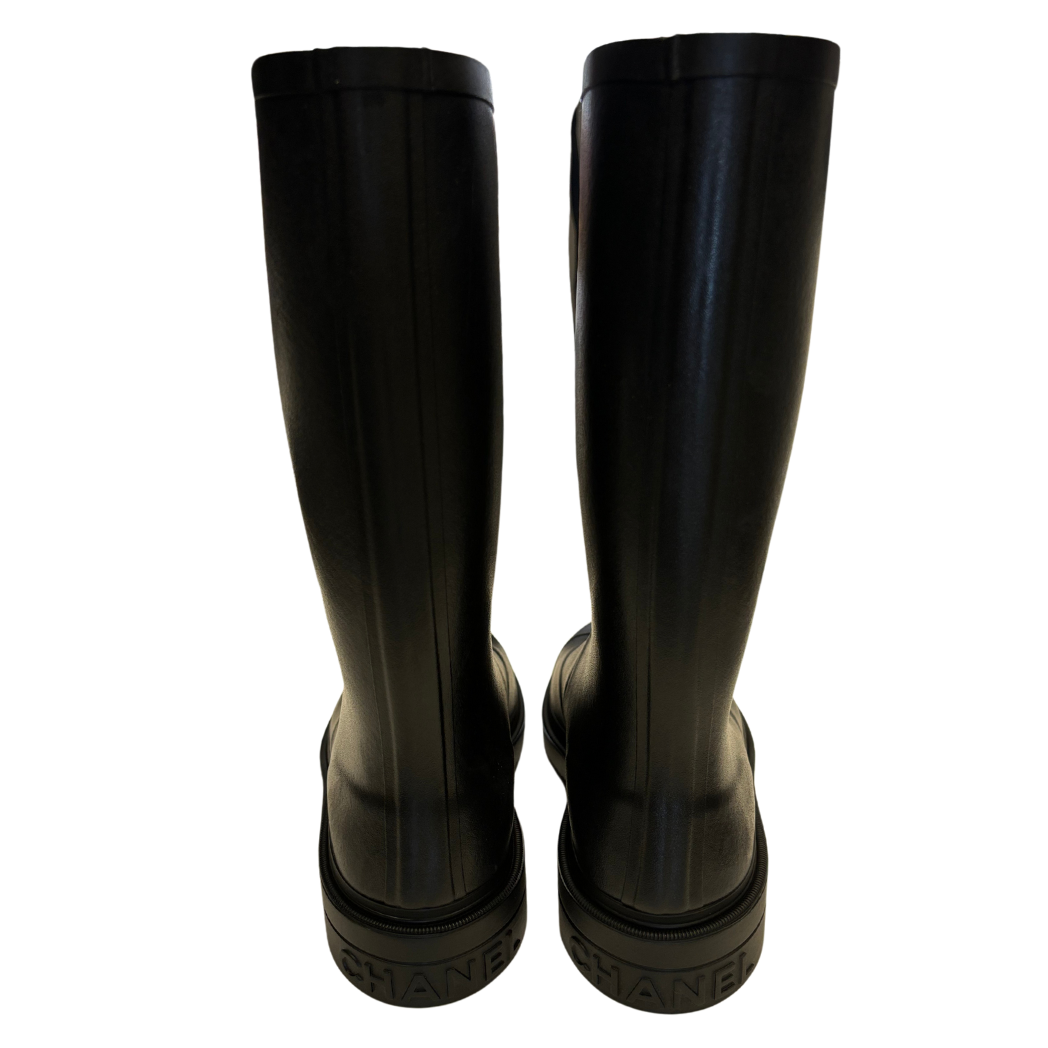 Chanel Caoutchouk High Boots