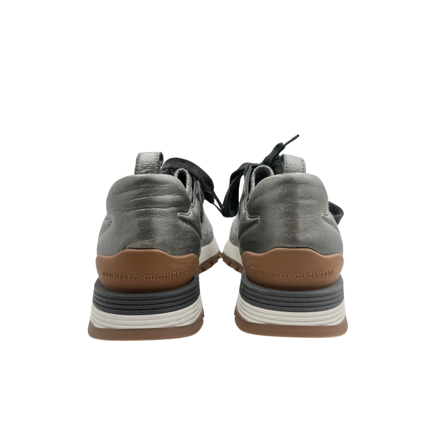Brunello Cucinelli Glitter-Knit Sneakers
