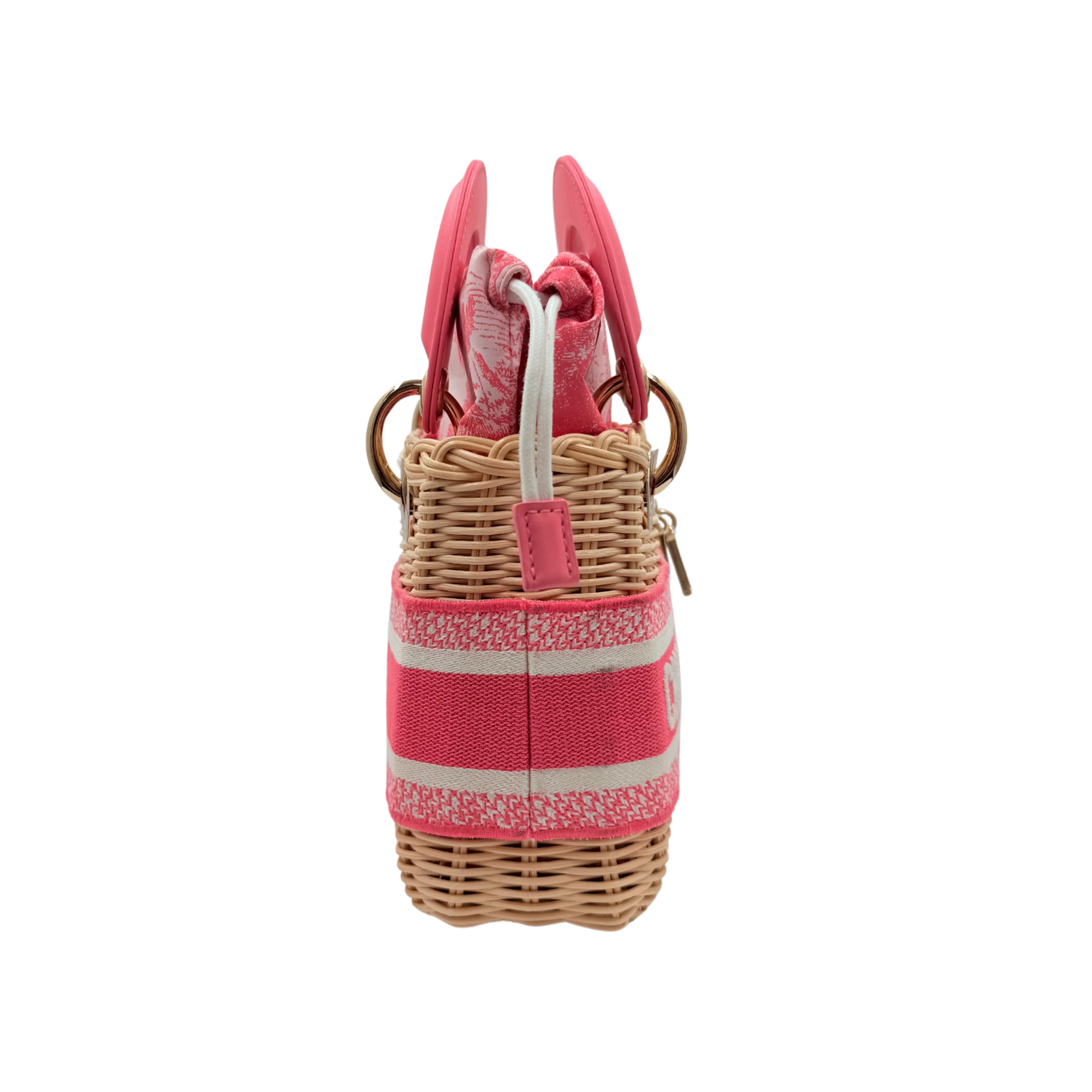 Christian Dior Limited Mini Wicker Lady Dior Bag Pink