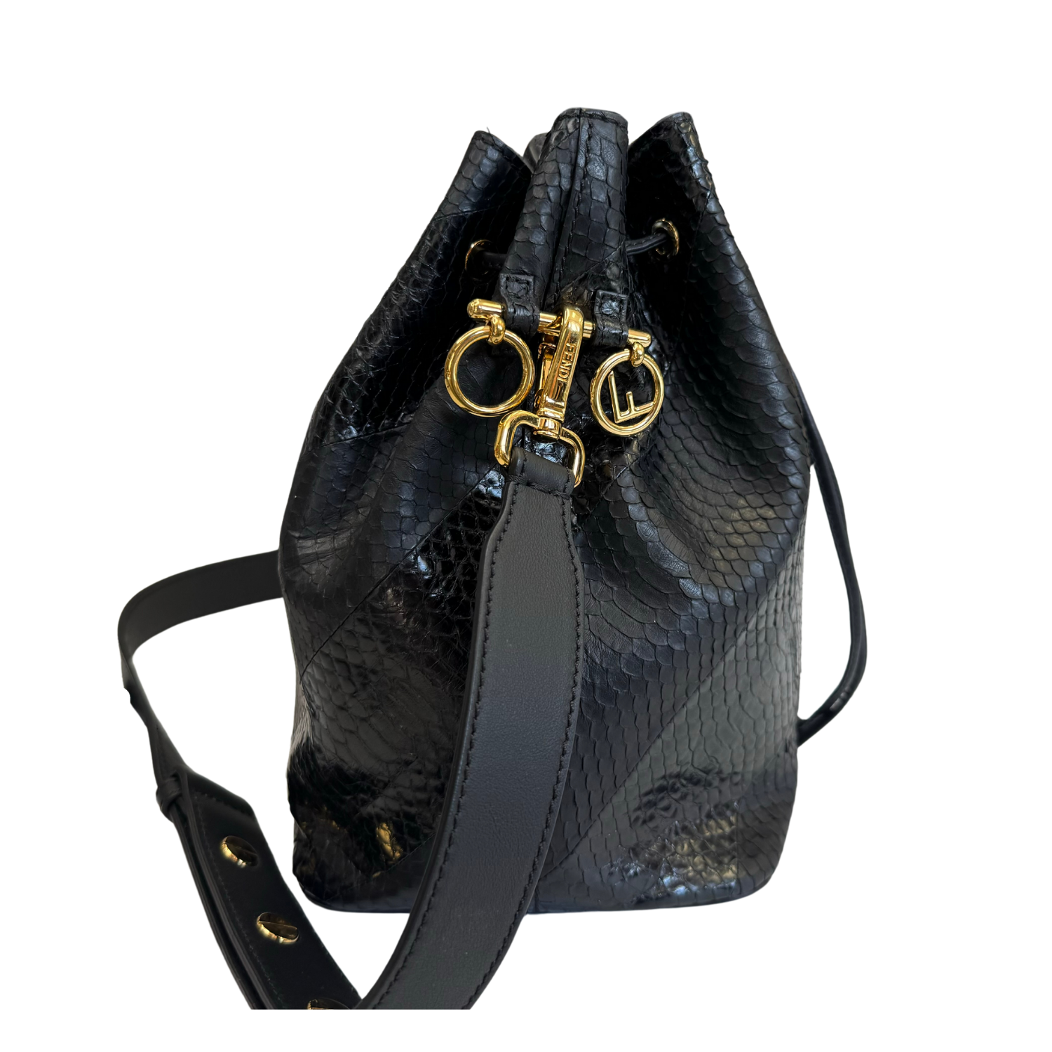 Fendi Mon Tresor Bucket Bag Black
