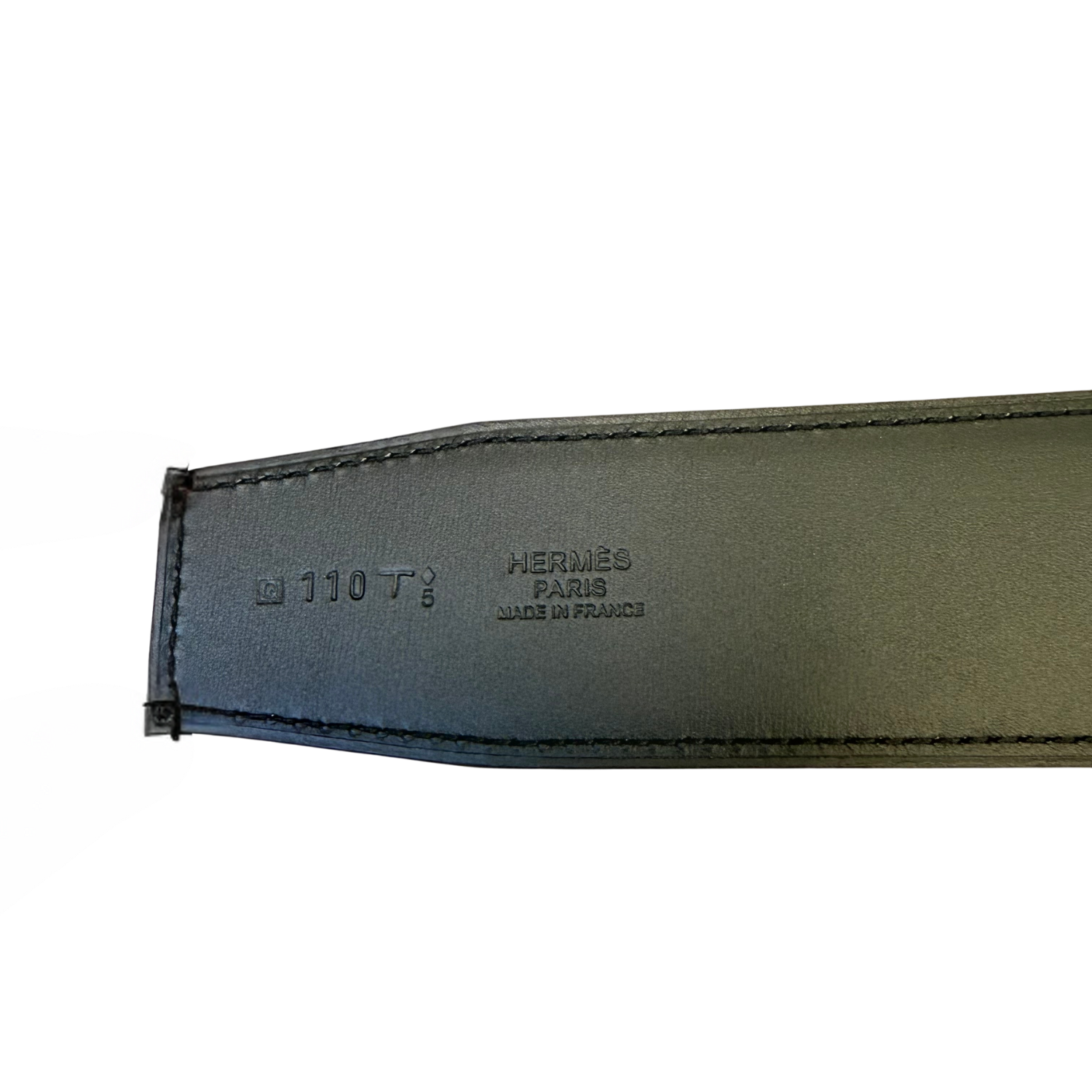 Hermès Belt Black & Burgundy 110mm