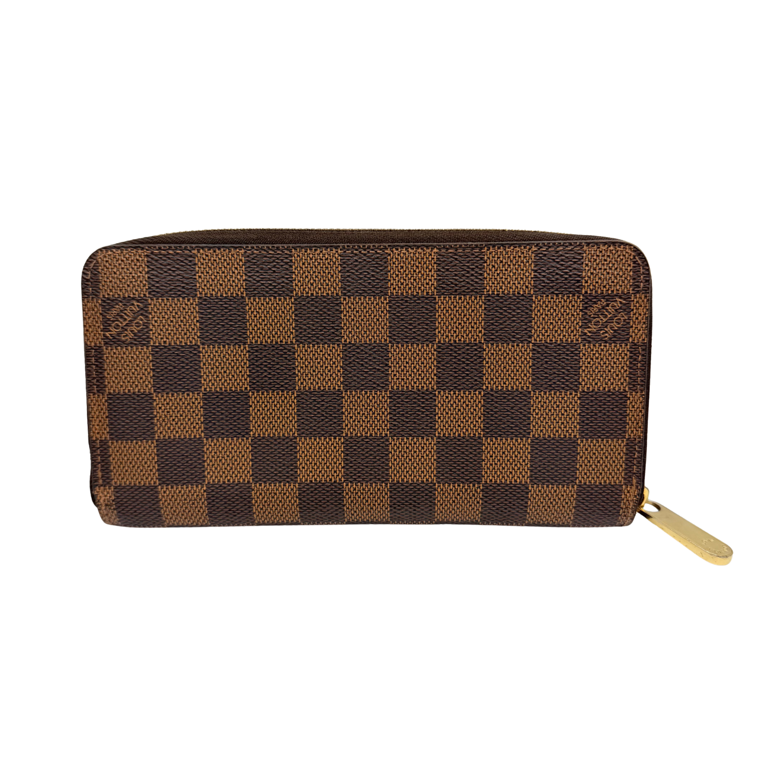 Louis Vuitton Damier Ebene Zippy Wallet Brown