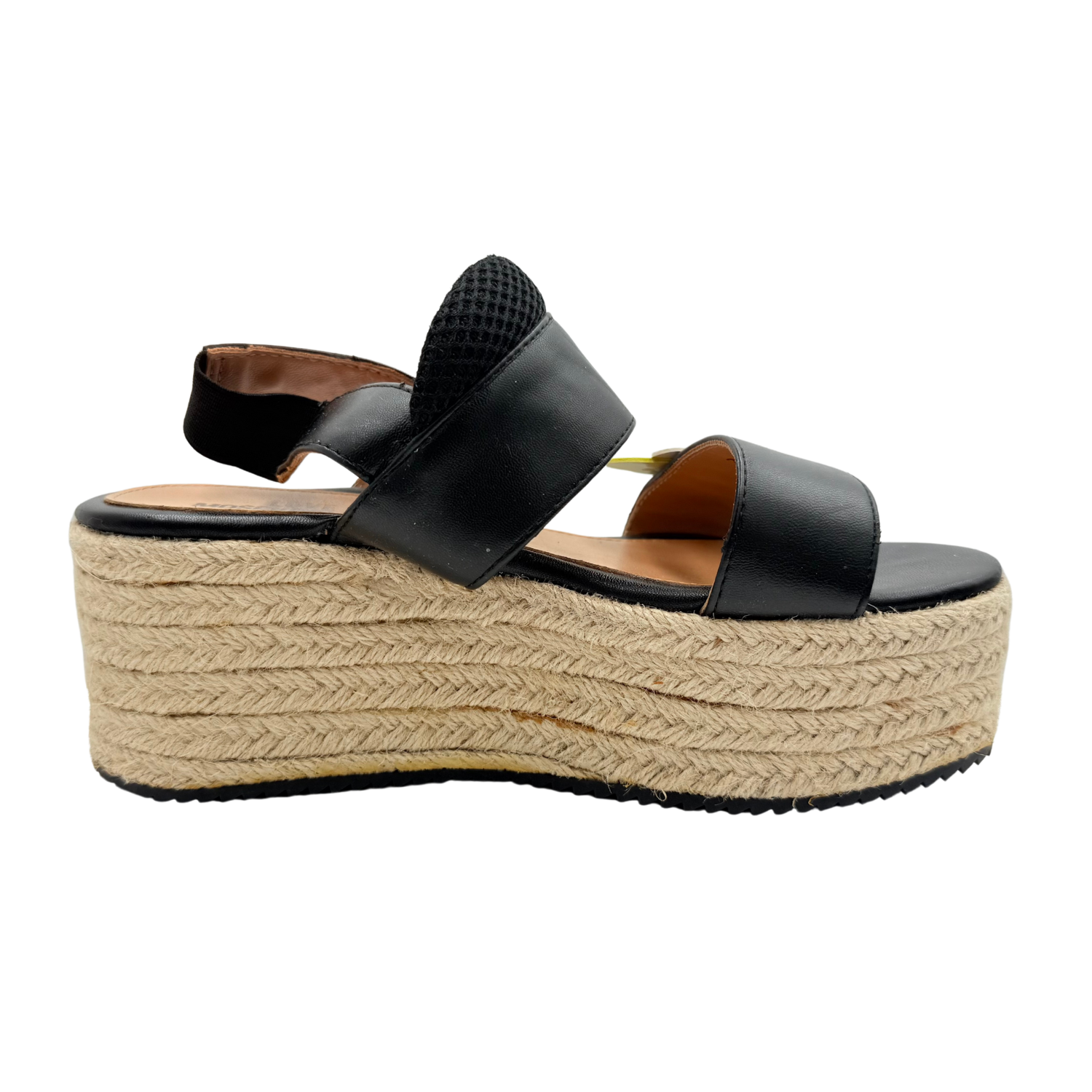 Moschino Flower Applique Wedges Black