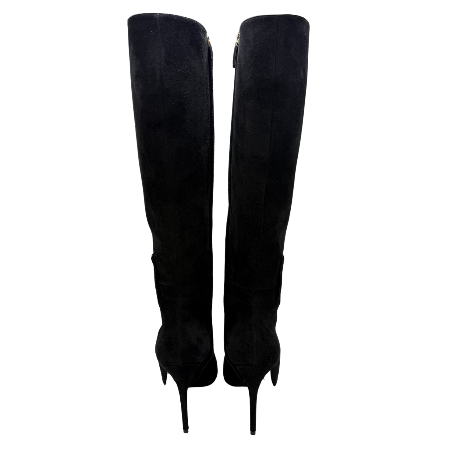 Gucci Malaga Kid Knee High Stiletto Boots Black