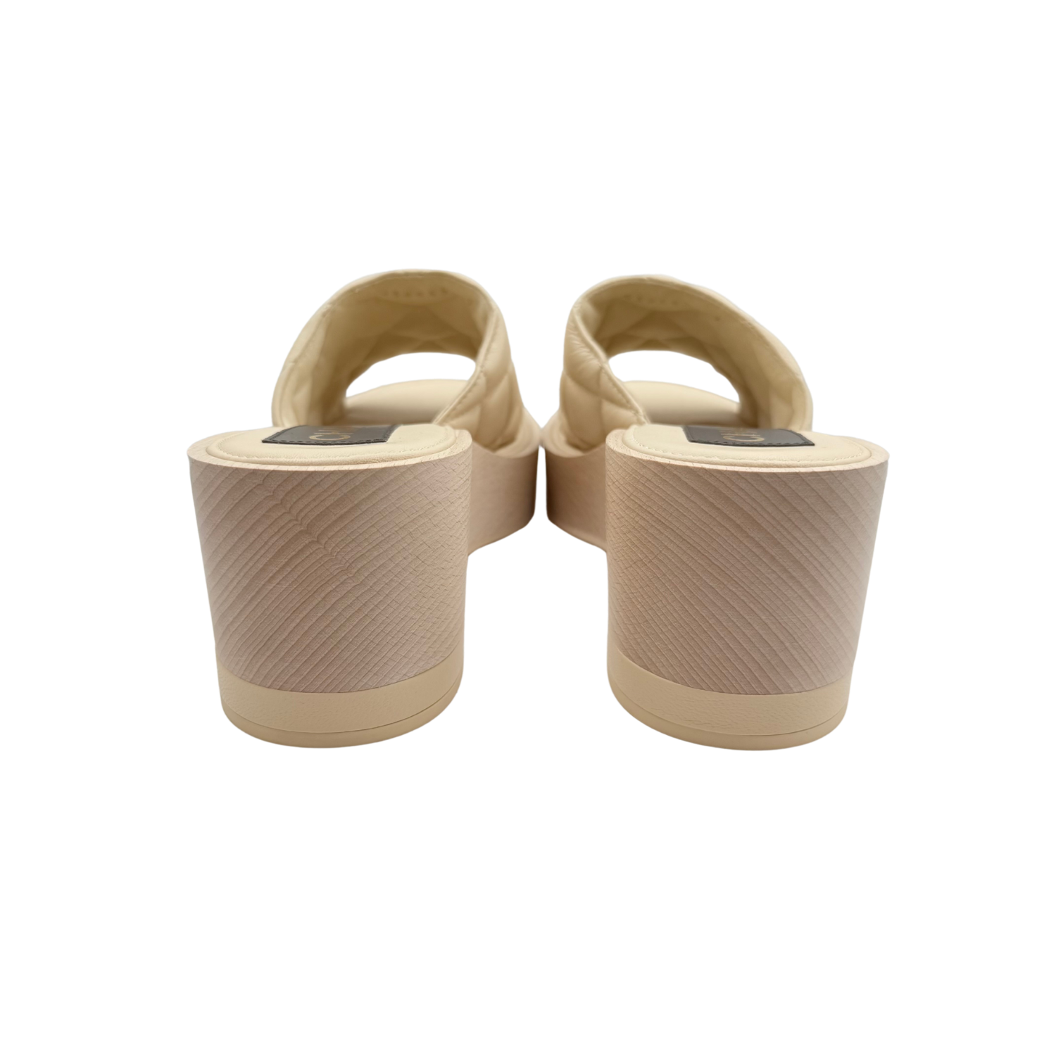 Chanel CC Platform Espadrilles Beige