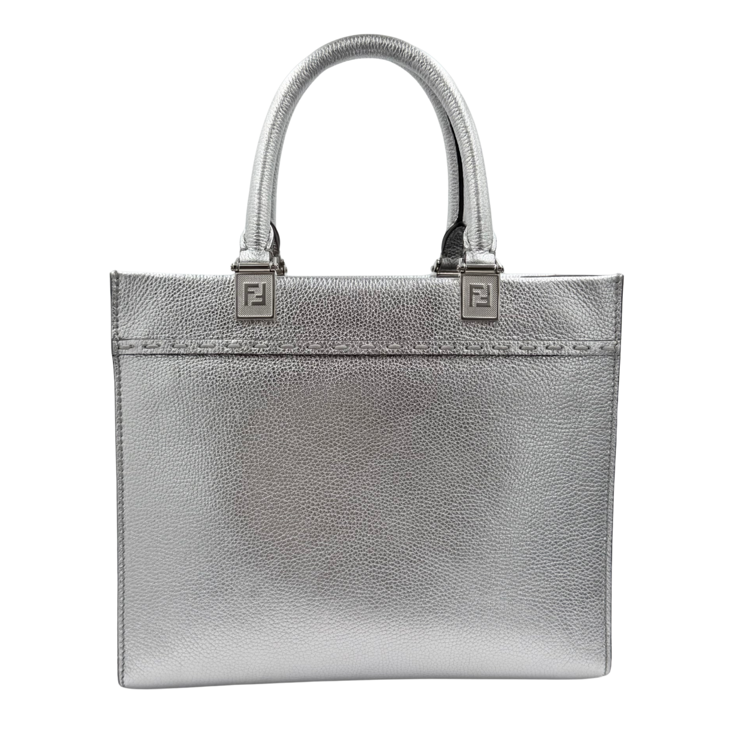 Mini Sunshine Shopper Tote Silver