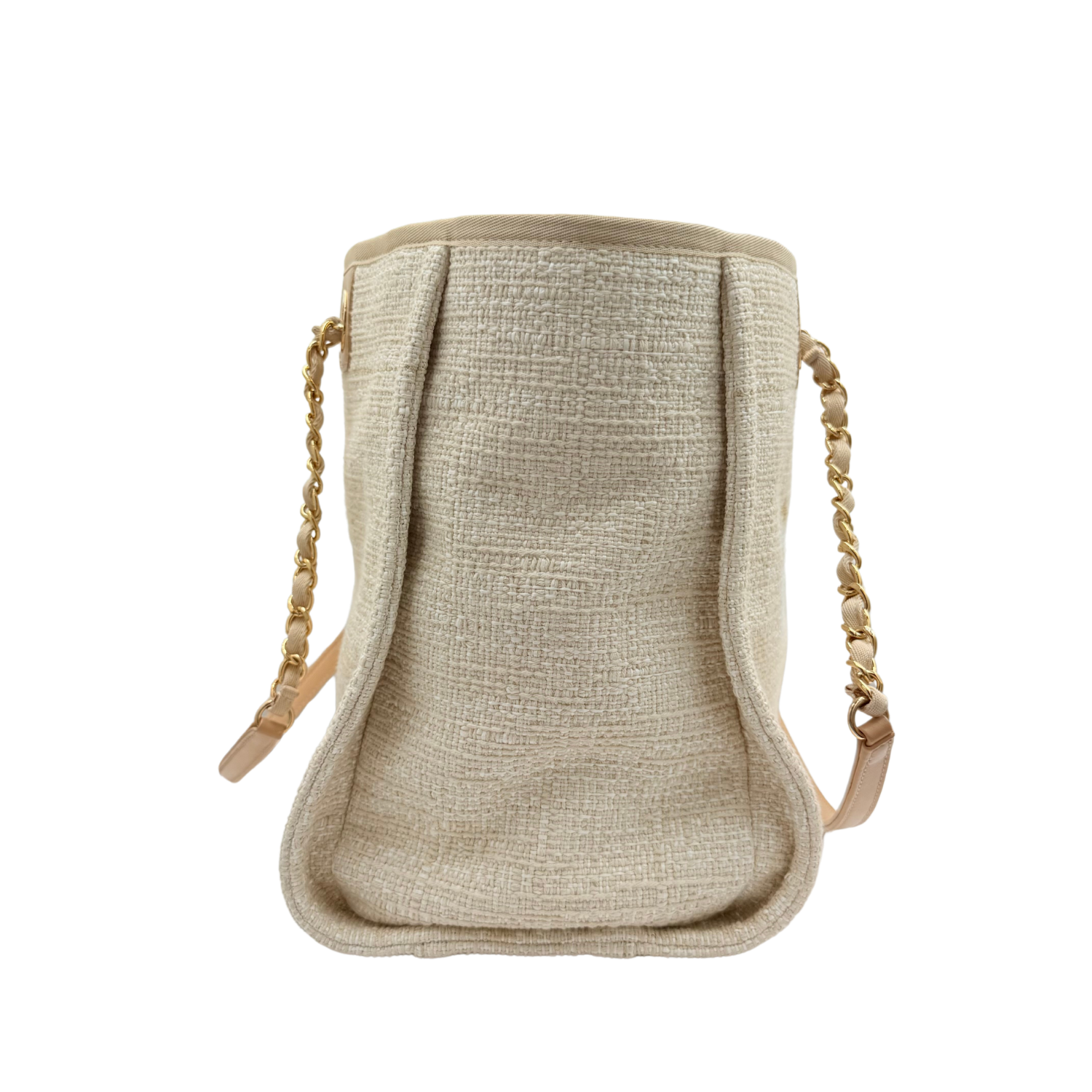 Chanel Small Deauville Tote Ivory