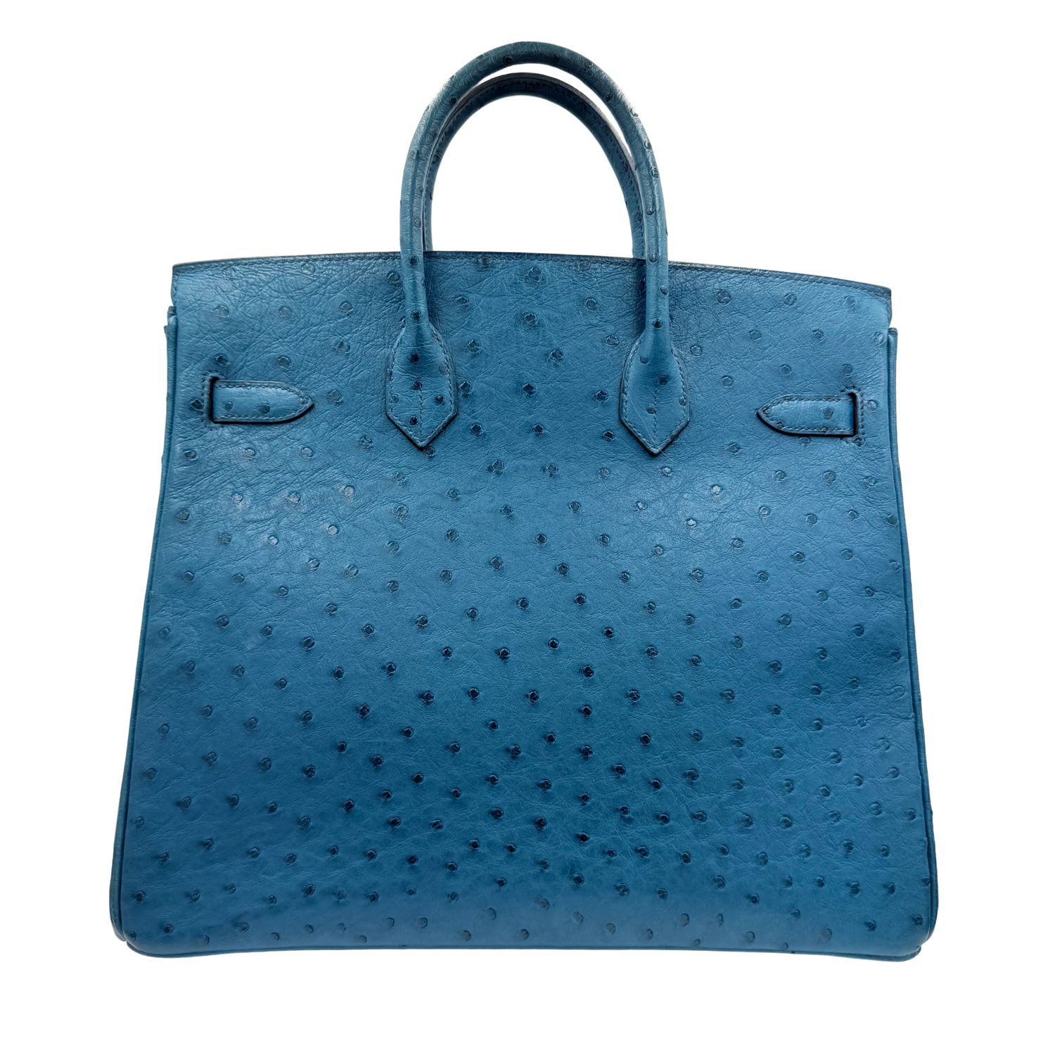 Bleu Roi Ostrich HAC Birkin 32 Gold Hardware