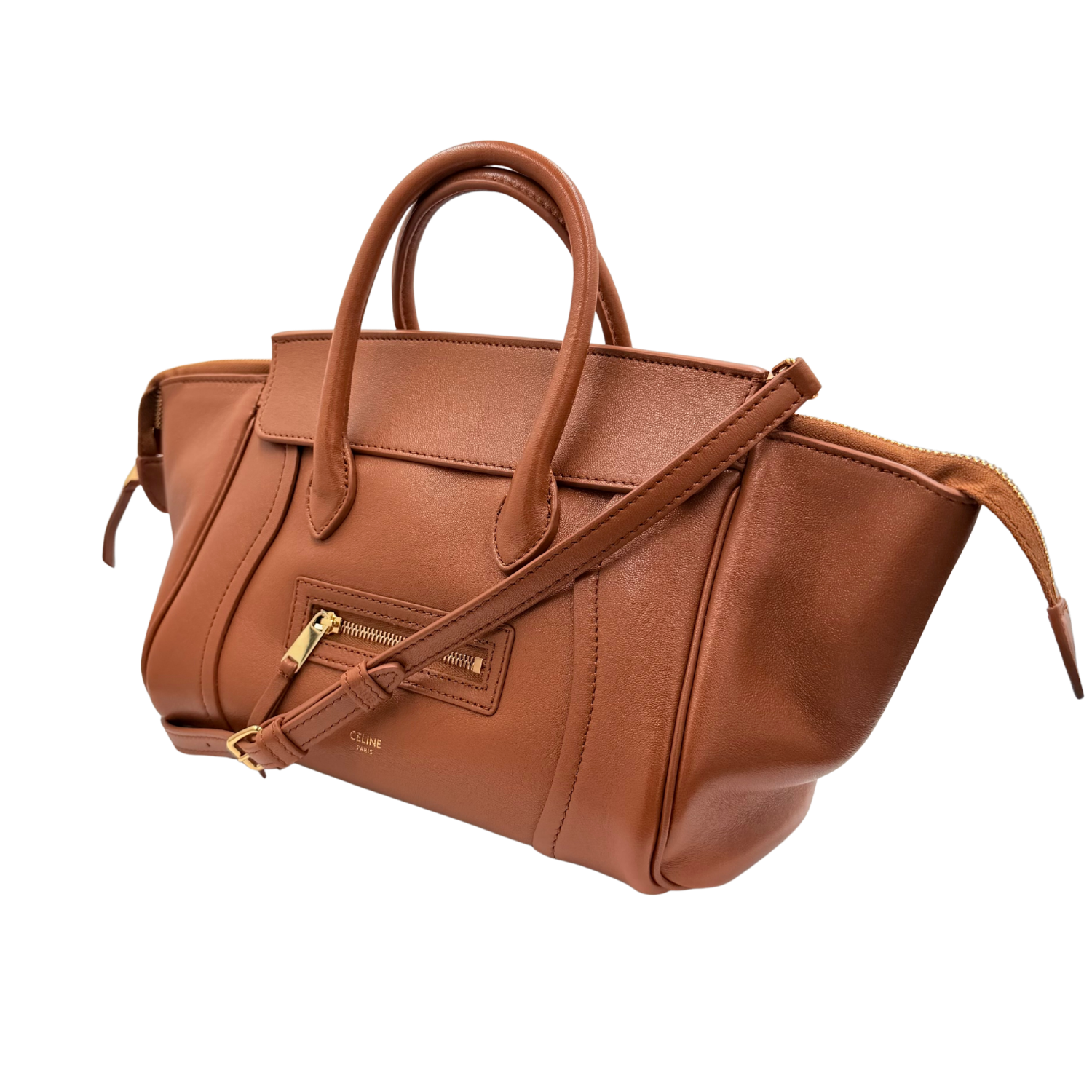 Small New Luggage Bag Soft Tan