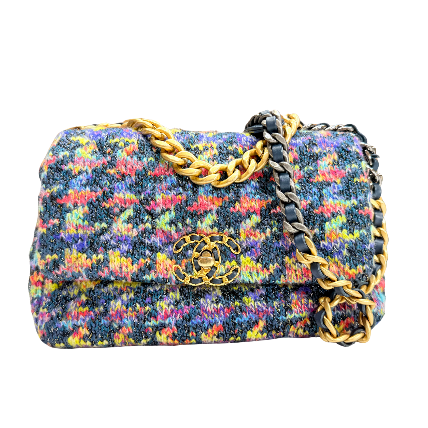 Chanel Medium Houndstooth Tweed '19 Flap Bag