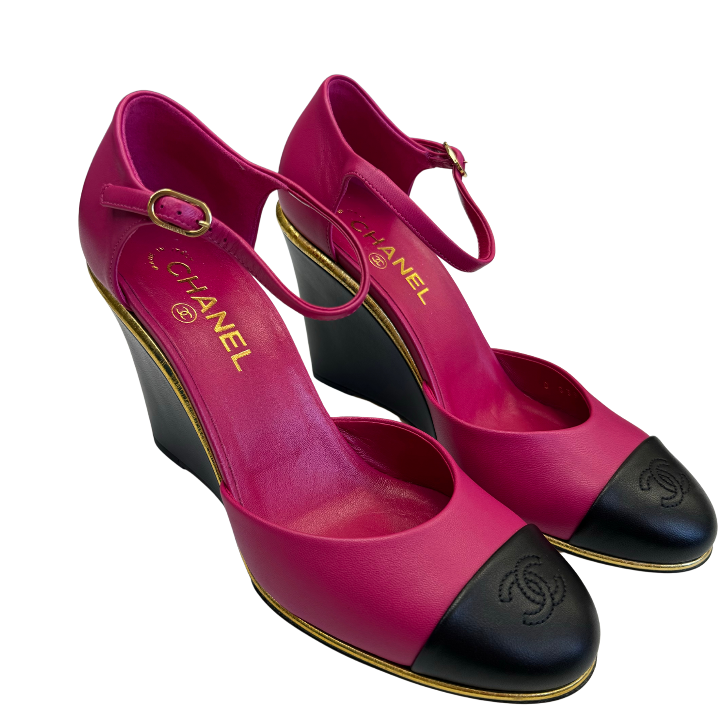 Chanel Cap Toe Wedge