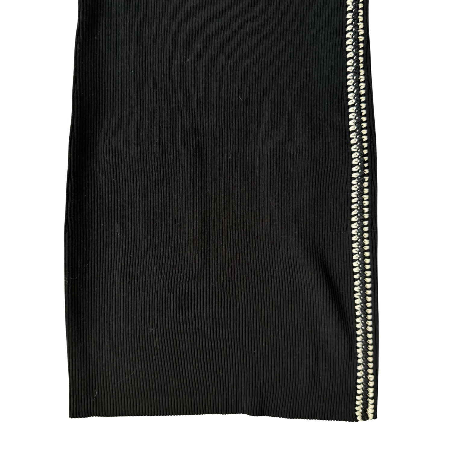Chanel Ribbed Mini Tank Dress Black