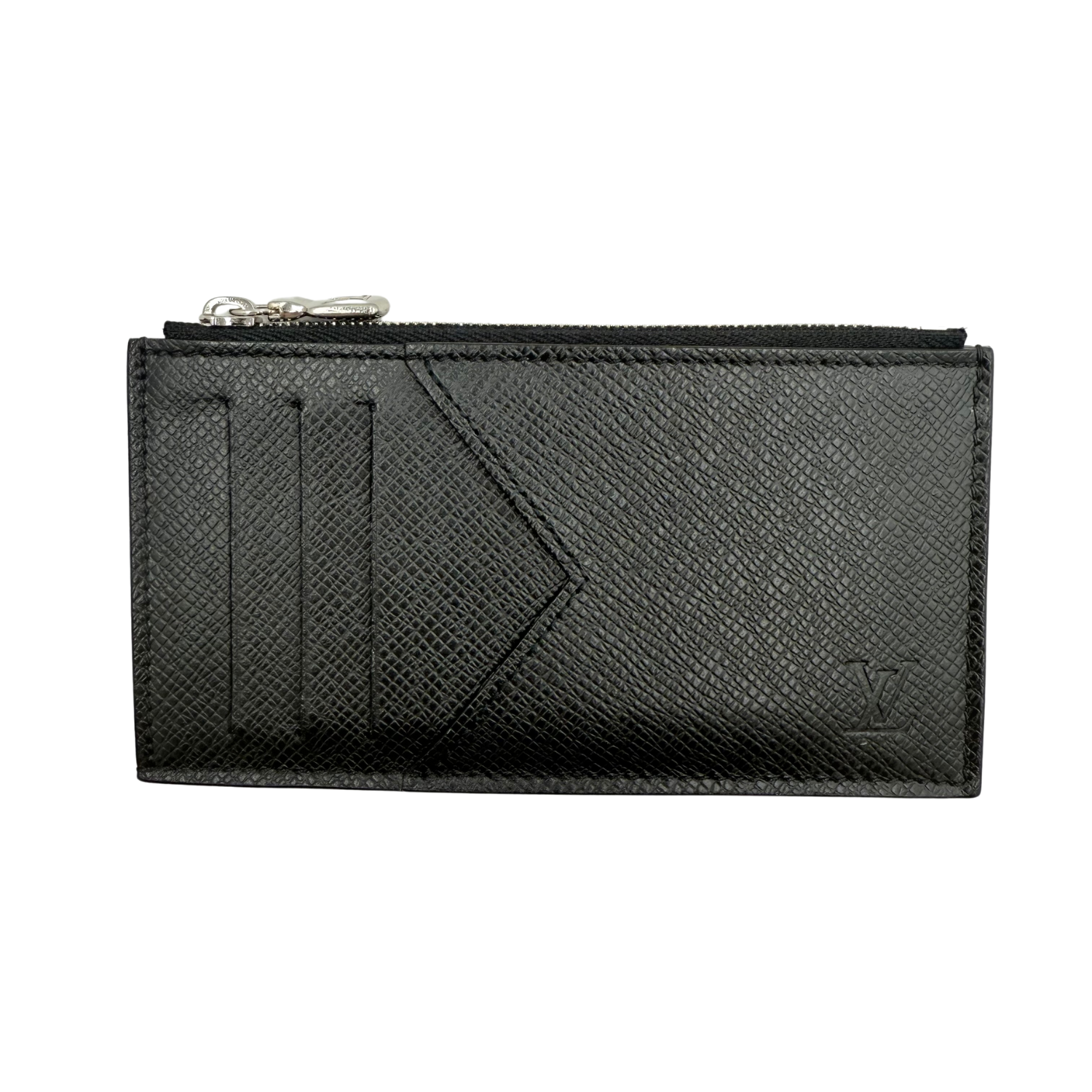 Louis Vuitton Taiga Coin Card Holder Black