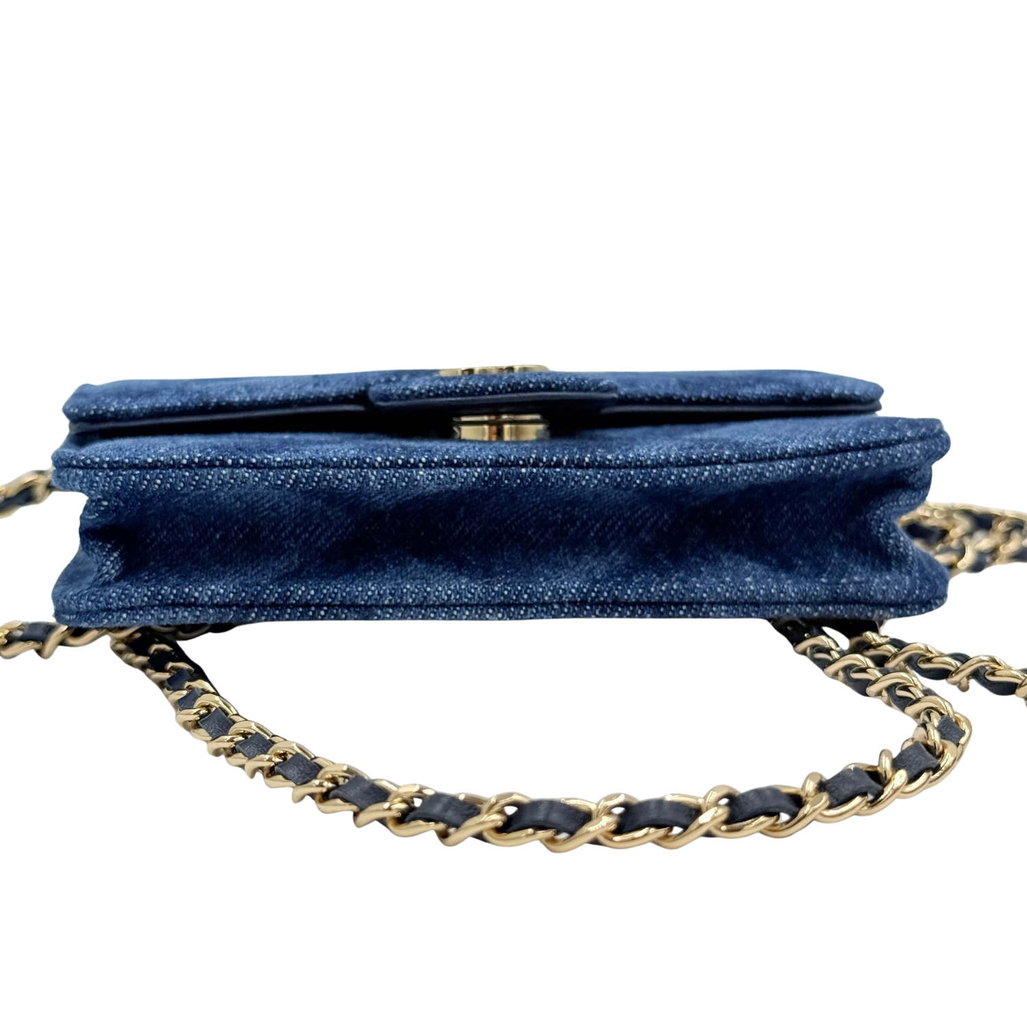 Chanel Denim Shadow Mini Bag Blue