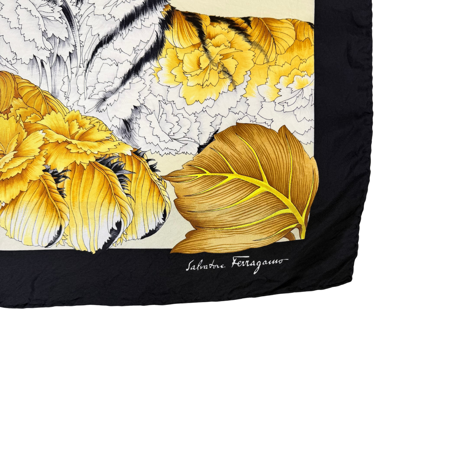 Salvatore Ferragamo Silk Tiger Scarf