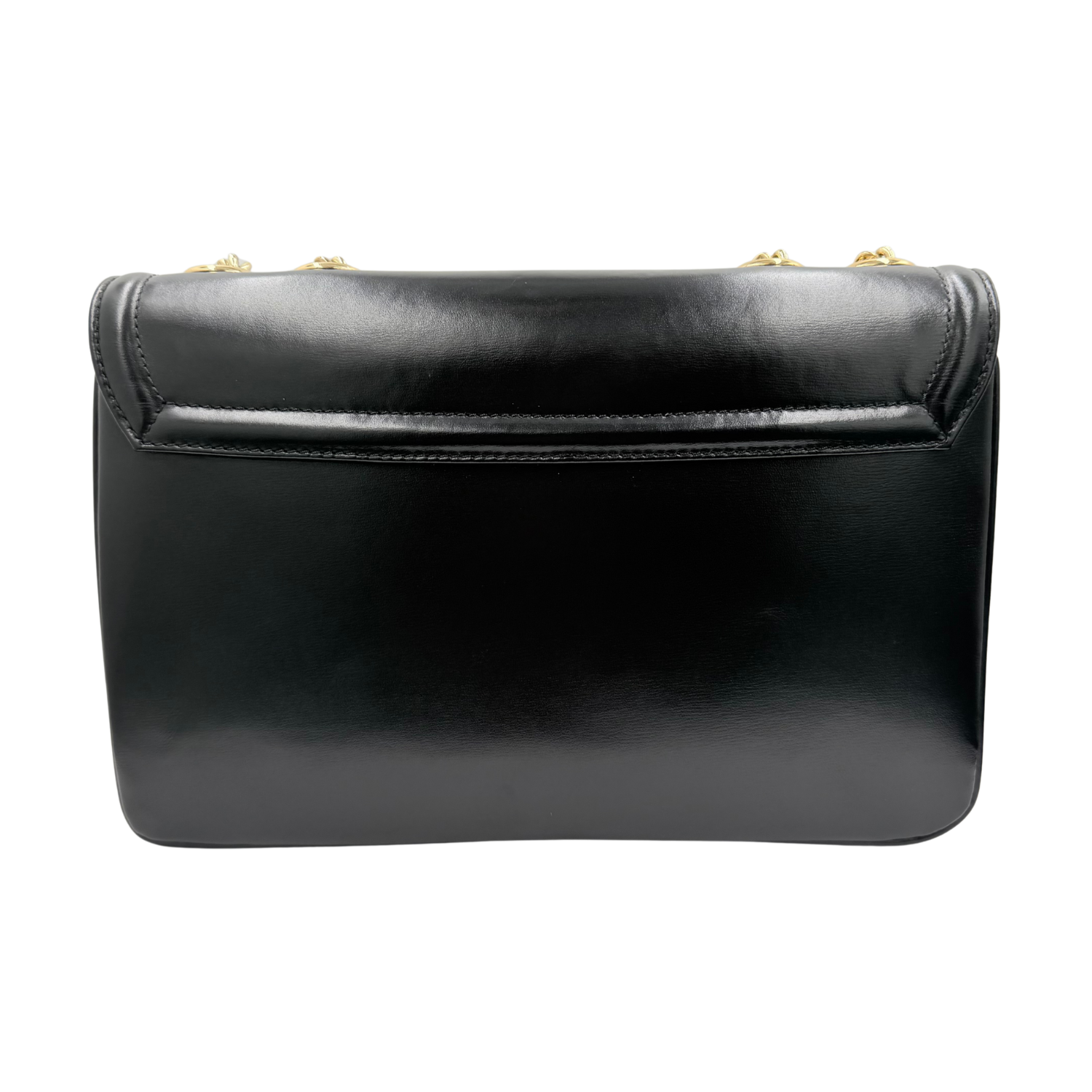 Gucci Medium Rajah Lion Head Shoulder Bag Black