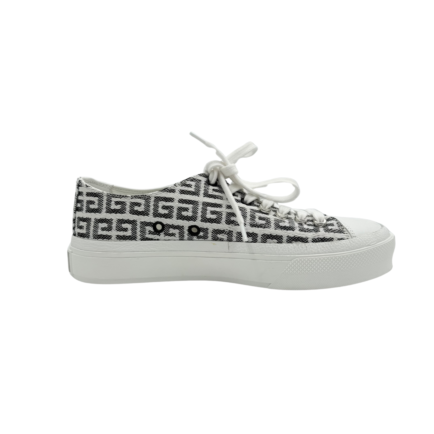Givenchy Jacquard Low Top Sneakers White & Black