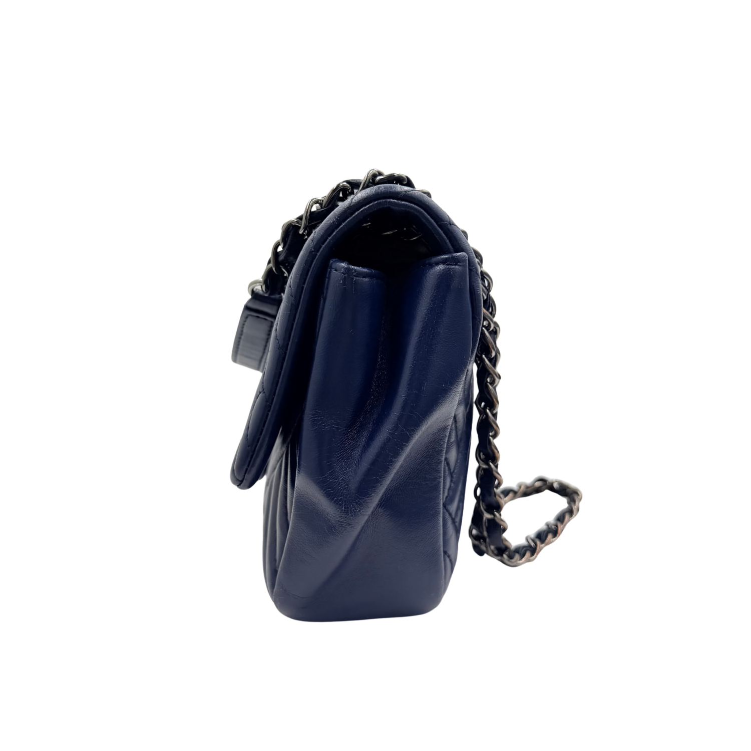 Chanel Medium CC Crossing Single Flap Bag Navy