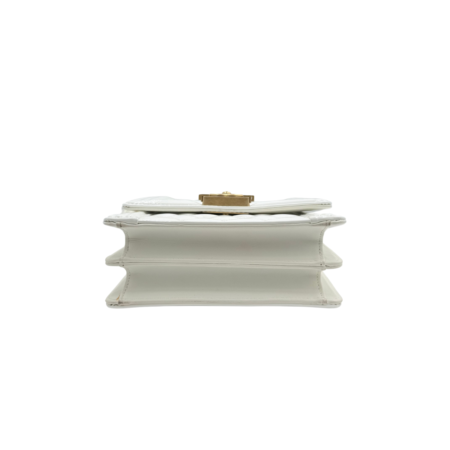 Chanel North South Boy Bag White