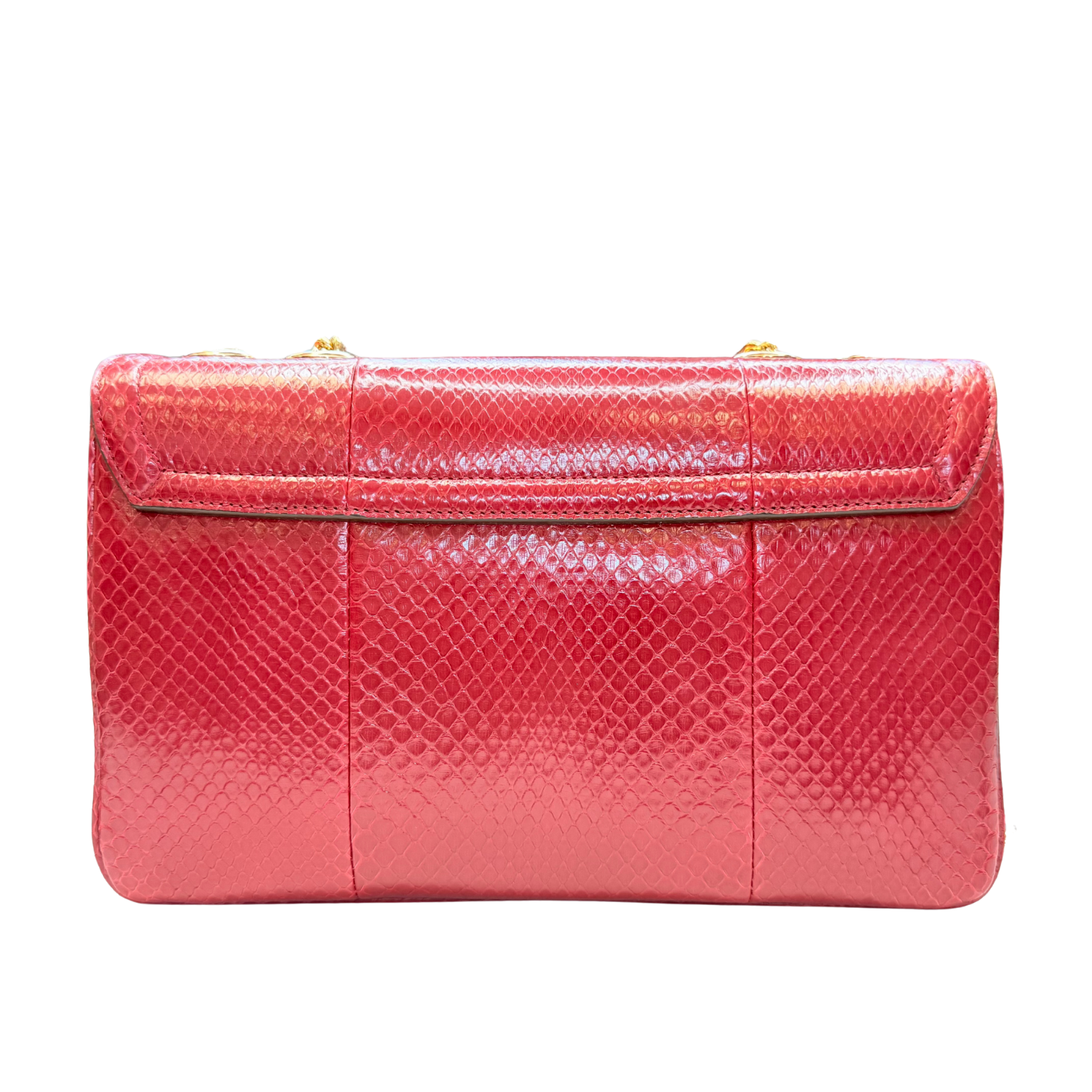 Gucci Python Medium Rajah Shoulder Bag Bordeaux