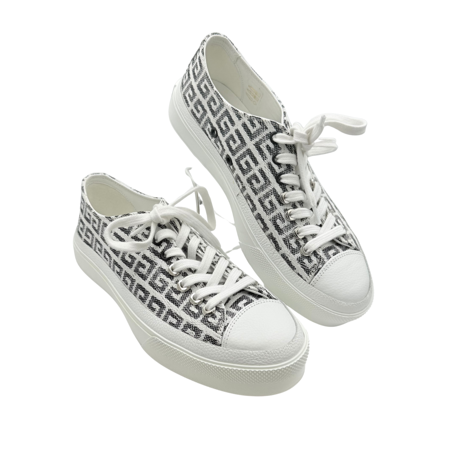 Givenchy Jacquard Low Top Sneakers White & Black