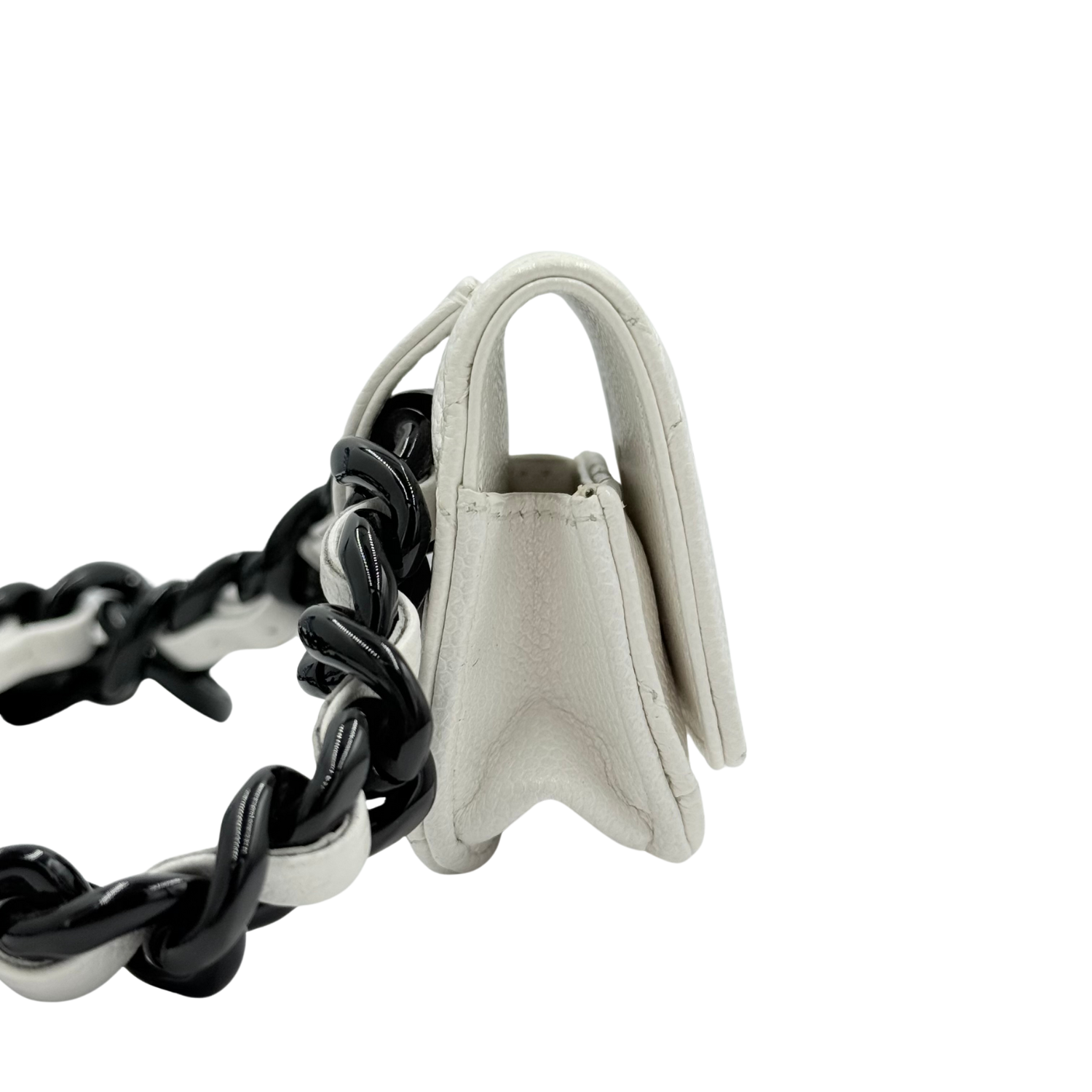 Chanel My Everything Belt Flap Airpods Holder White