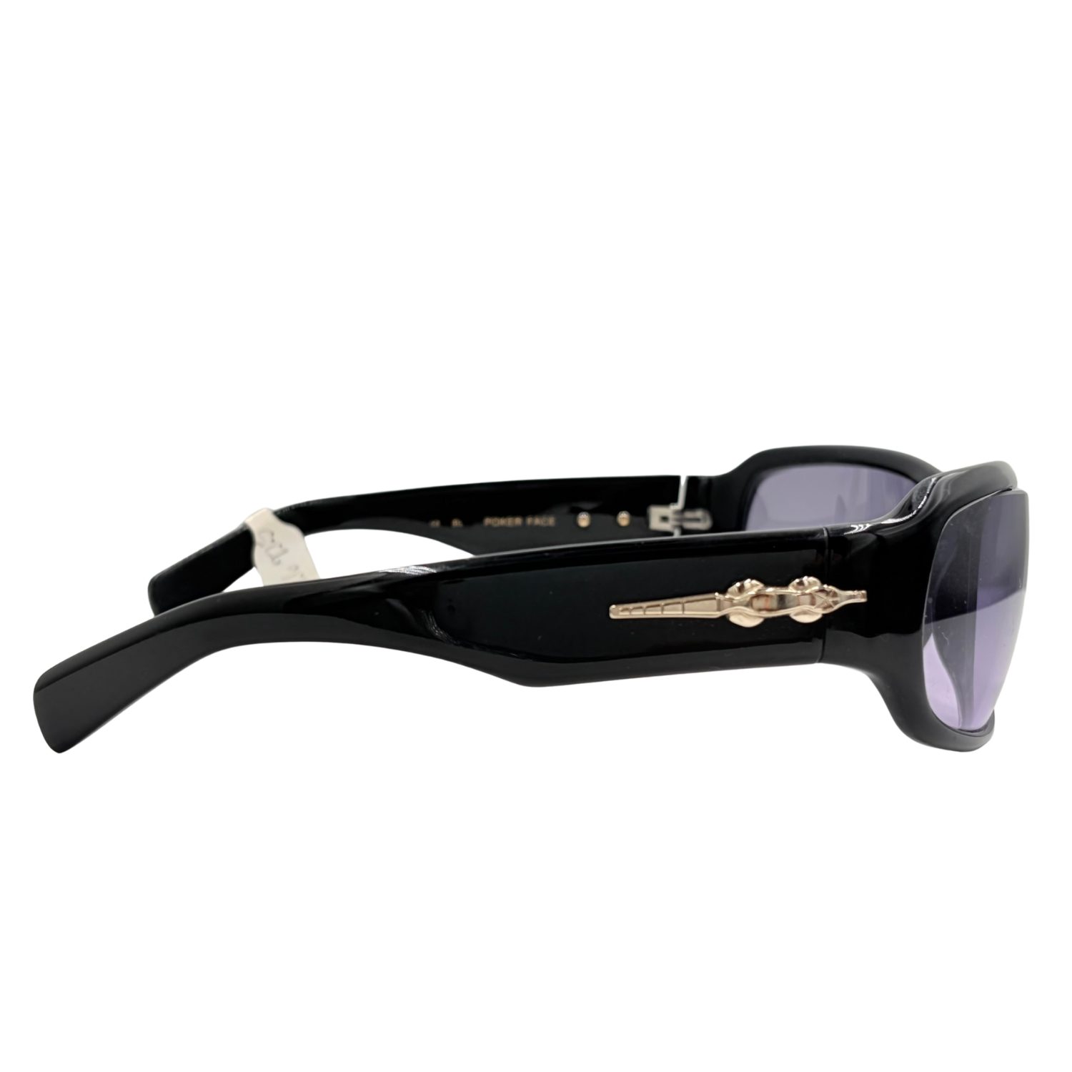 Kieselstein-Cord Poker Face Oversize Wrap Silver Alligator Sunglasses