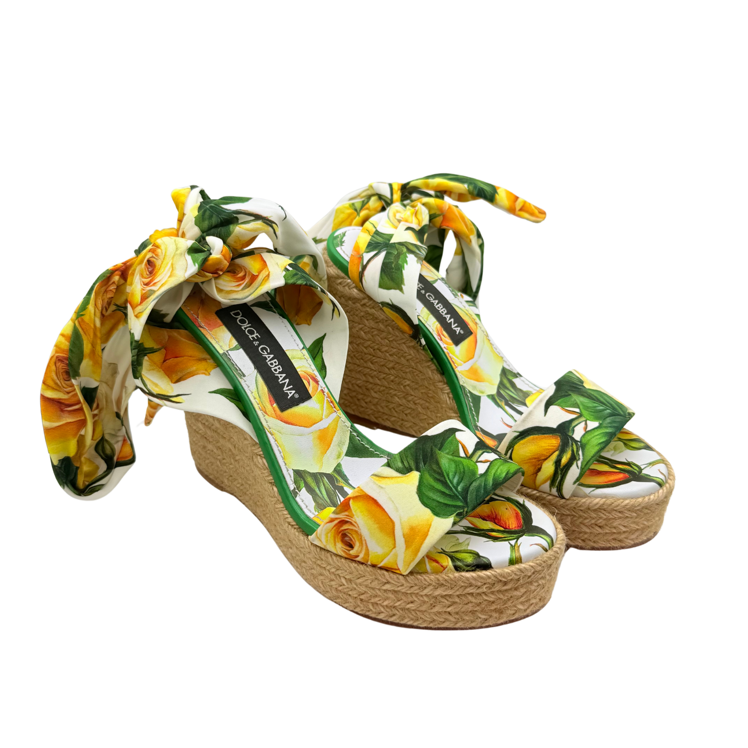Dolce & Gabbana Lolita Platform Espadrille Wedge Sandals