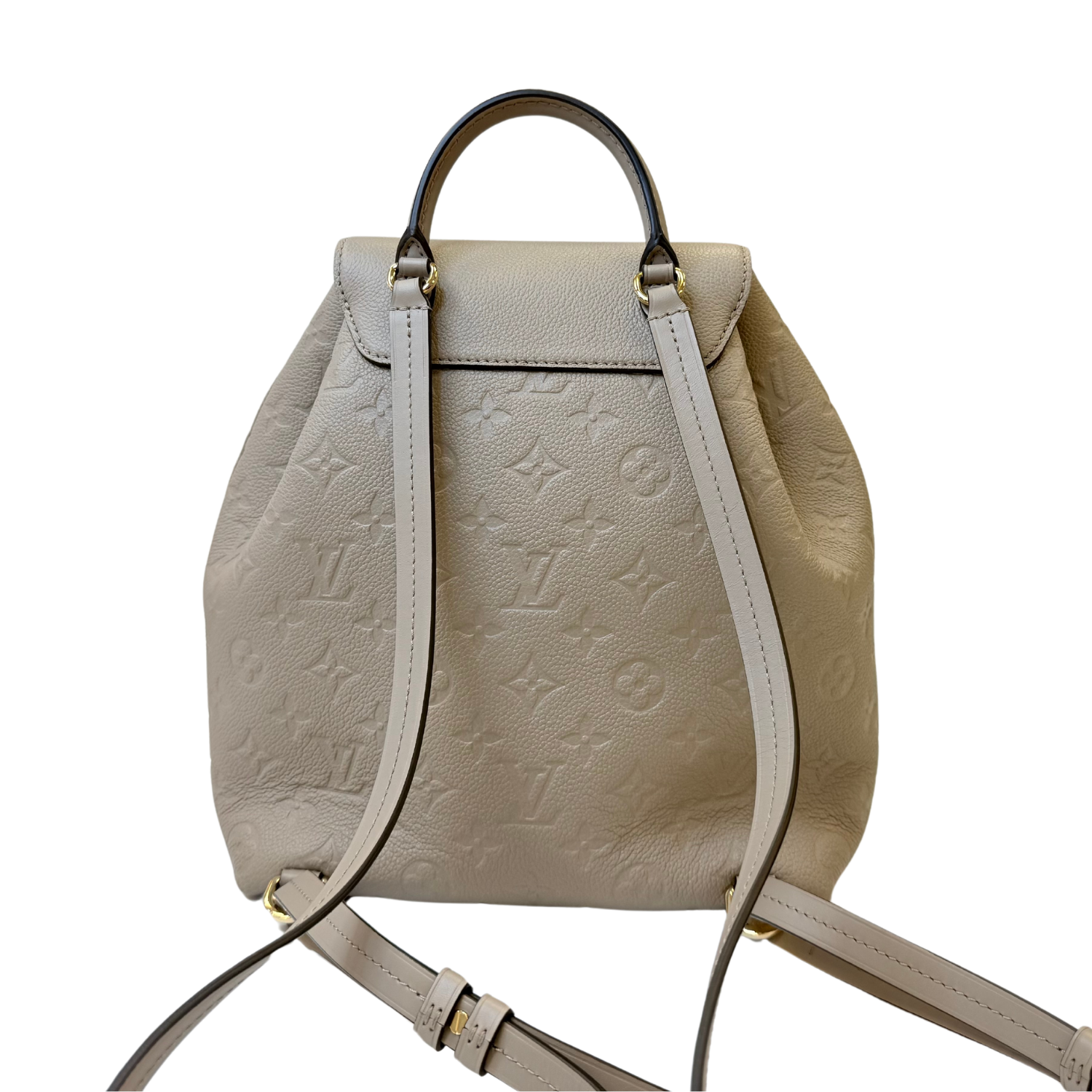 Louis Vuitton Monogram Empreinte Montsouris Backpack Beige