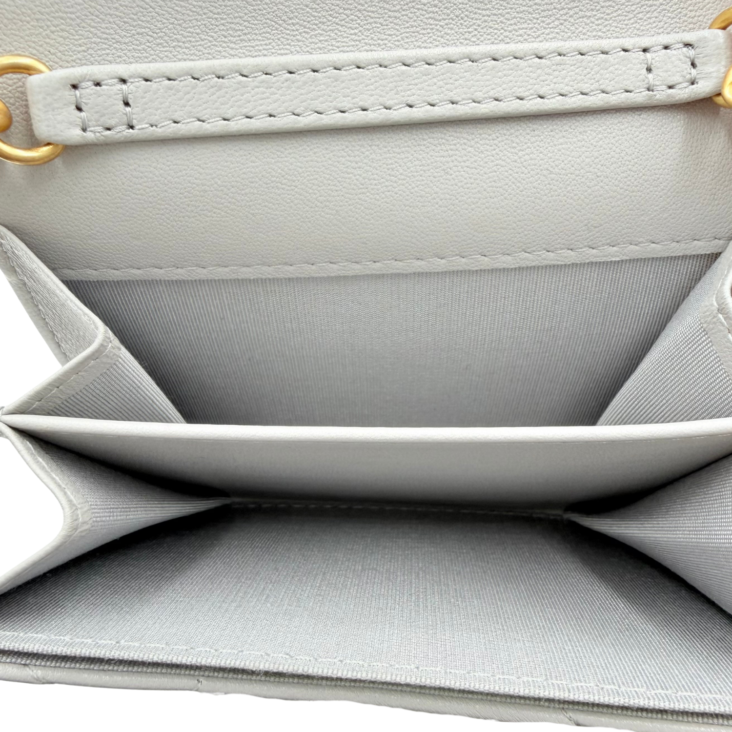 Chanel Mini Chanel 19 Wallet on Chain Light Gray