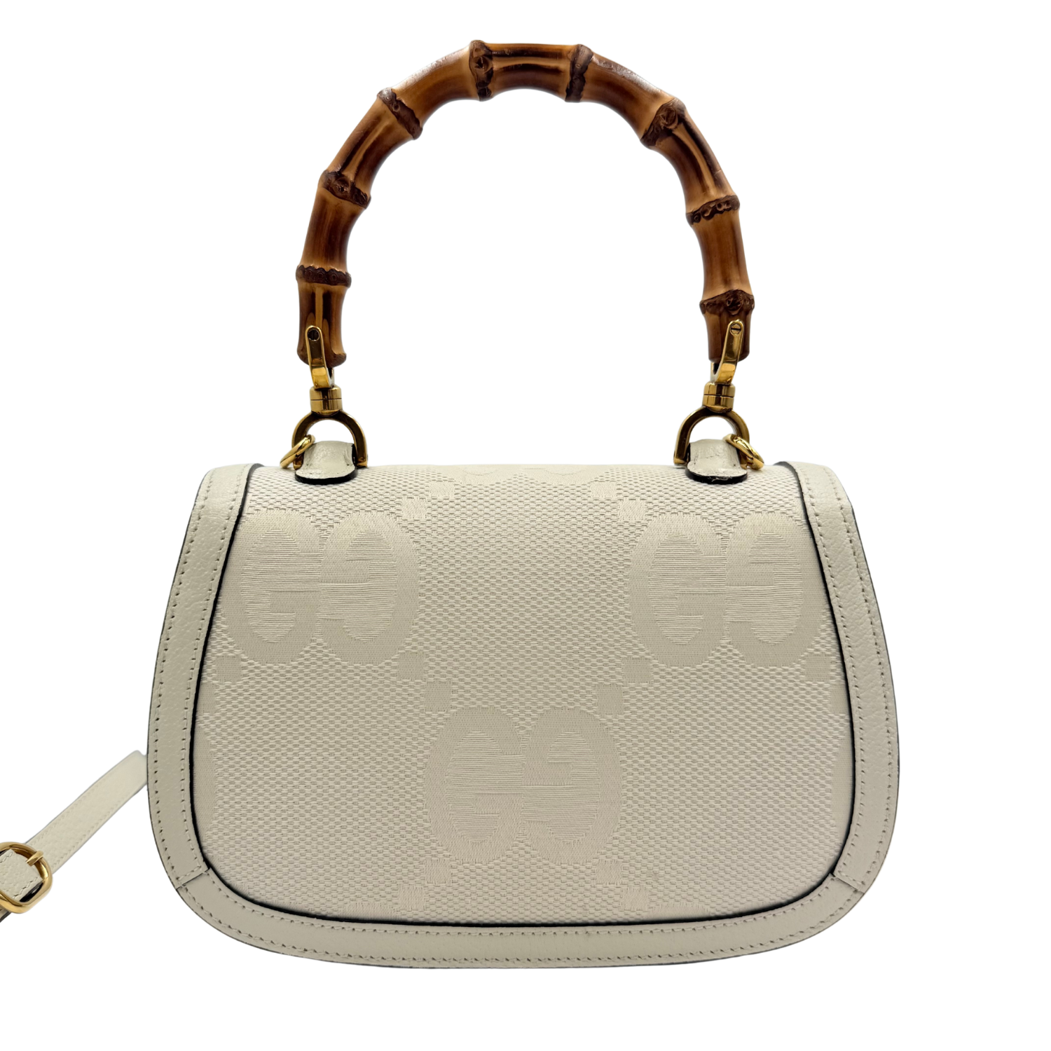 Gucci Small Bamboo 1947 Bag Cream