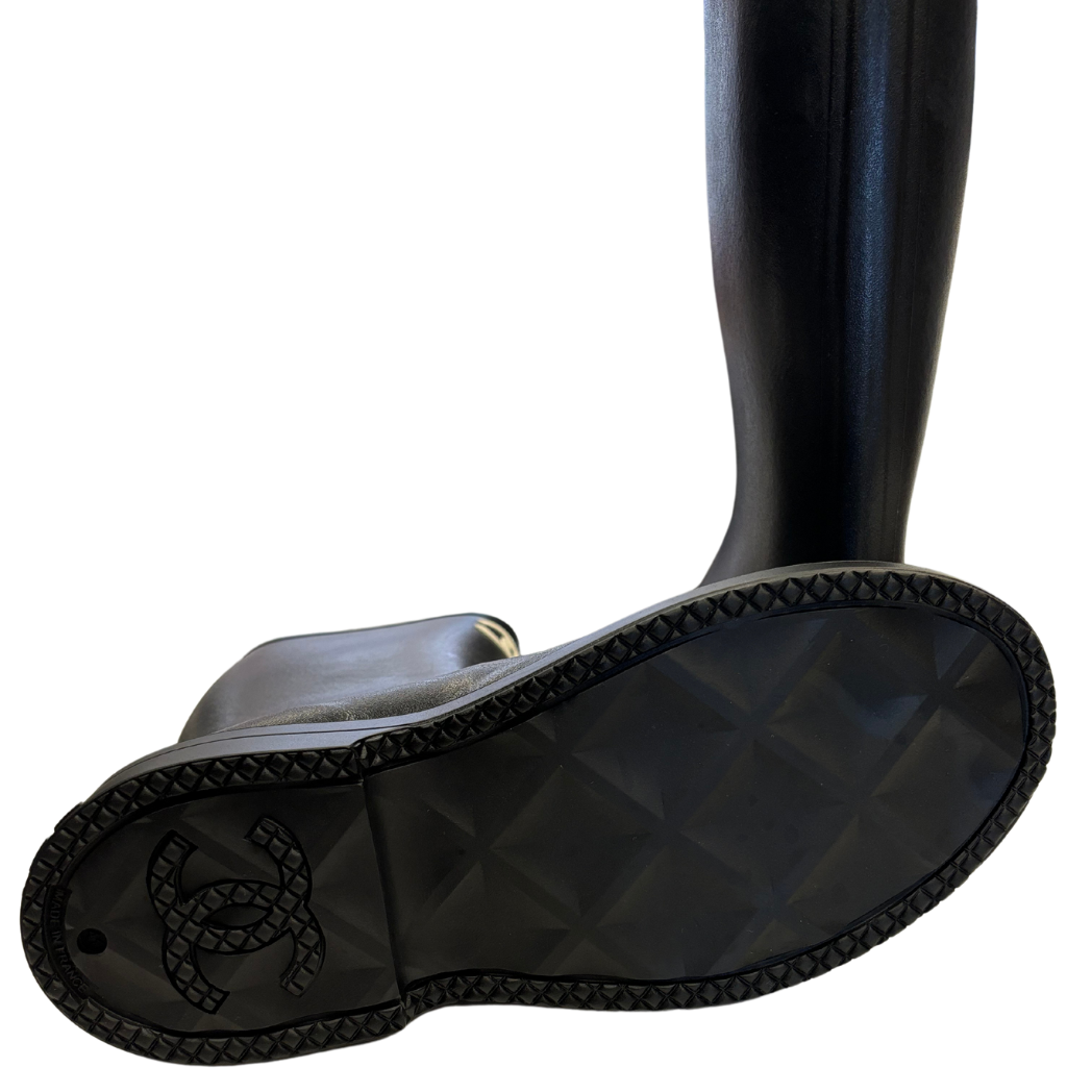 Chanel Caoutchouk High Boots
