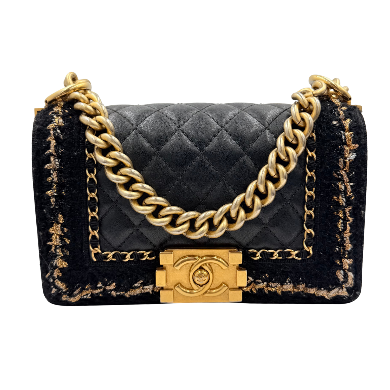 Chanel Small Jacket Boy Bag Black