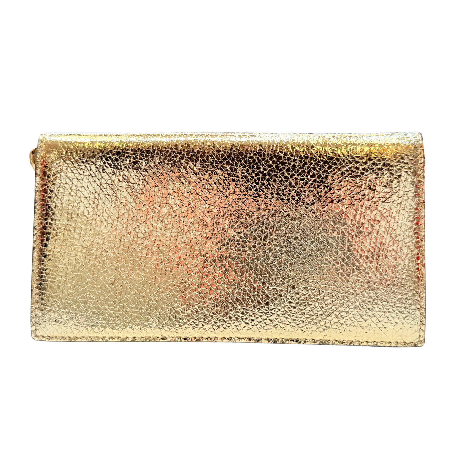 Christian Louboutin Loubi54 Small Shoulder Clutch Bag Metallic Gold