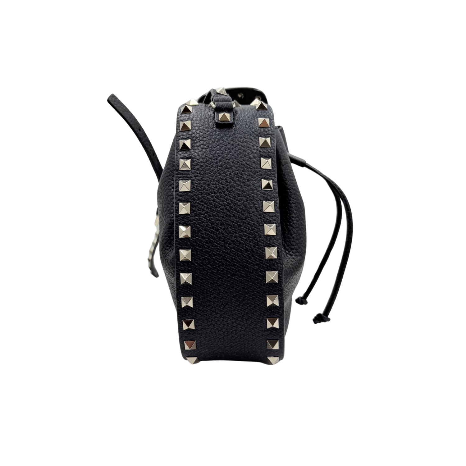 Valentino Rockstud Small Bucket Bag Navy