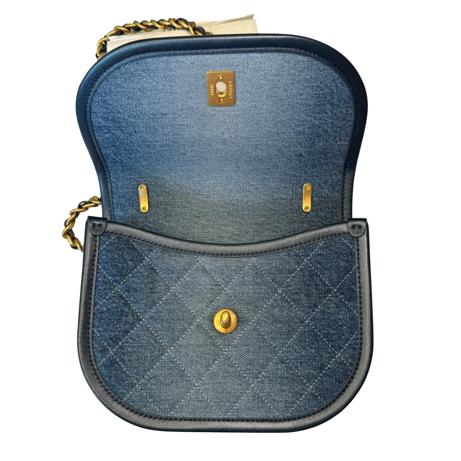 Chanel Small Messenger Denim Bag