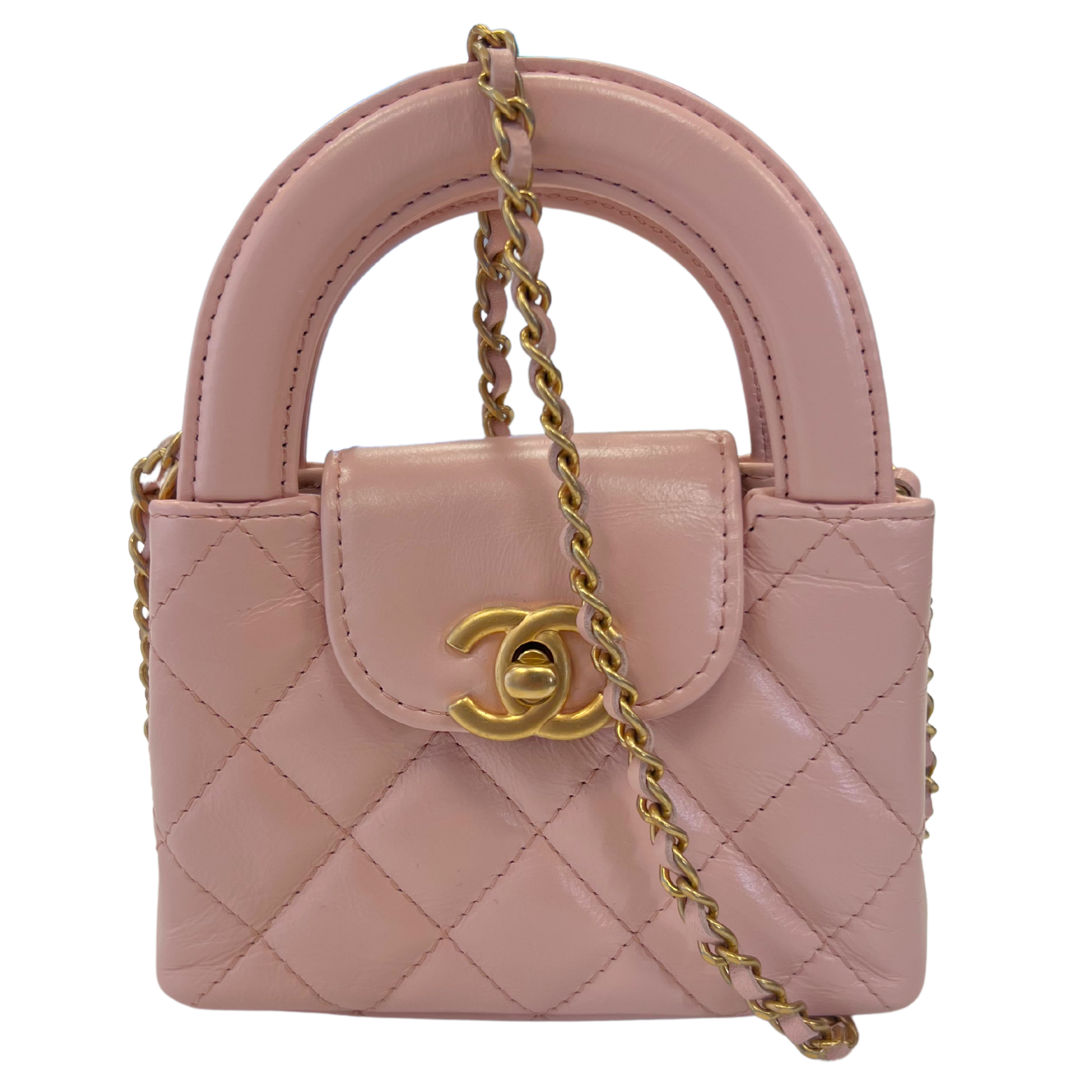 Chanel Mini Nano Shopper Light Pink
