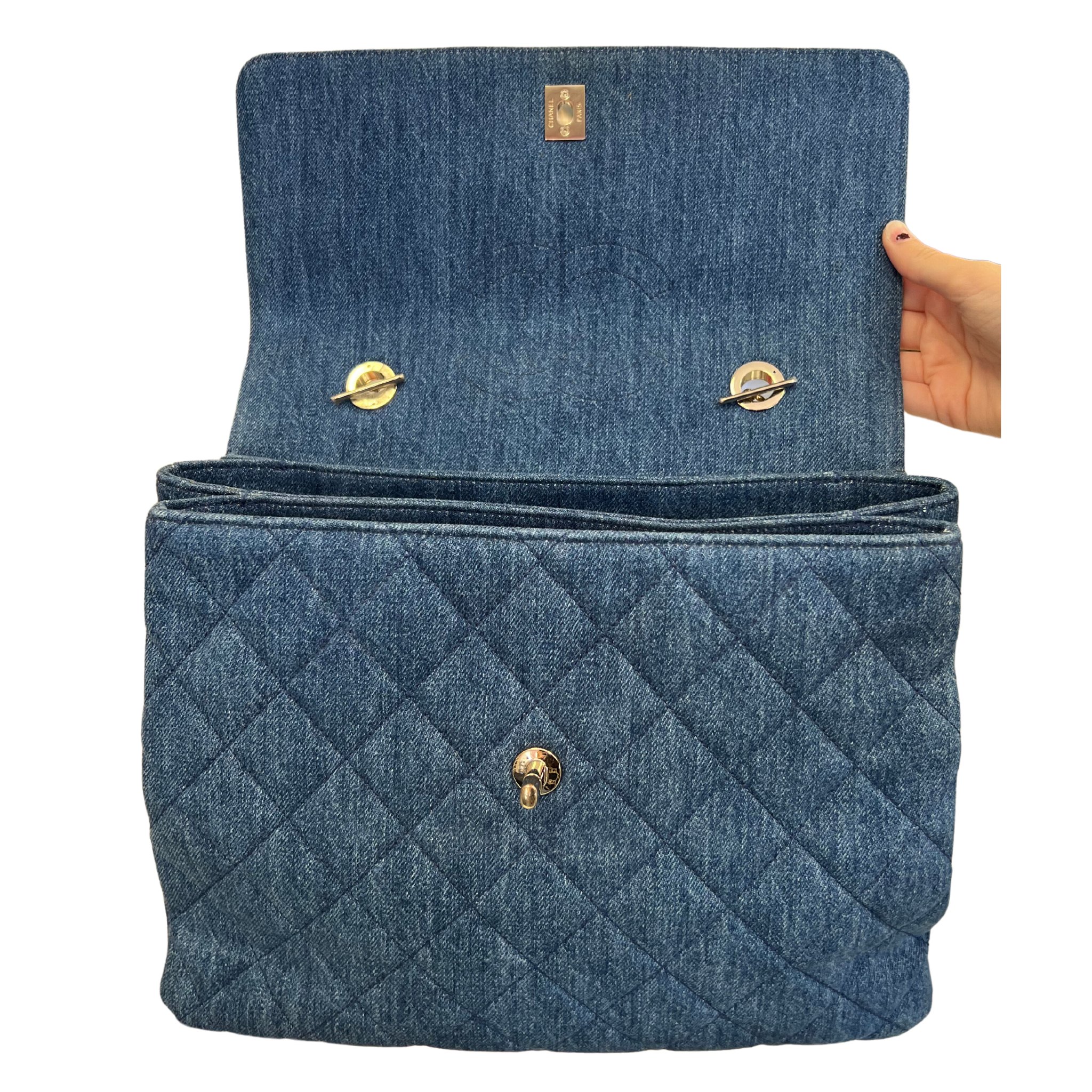 Chanel Denim Trendy (Large)