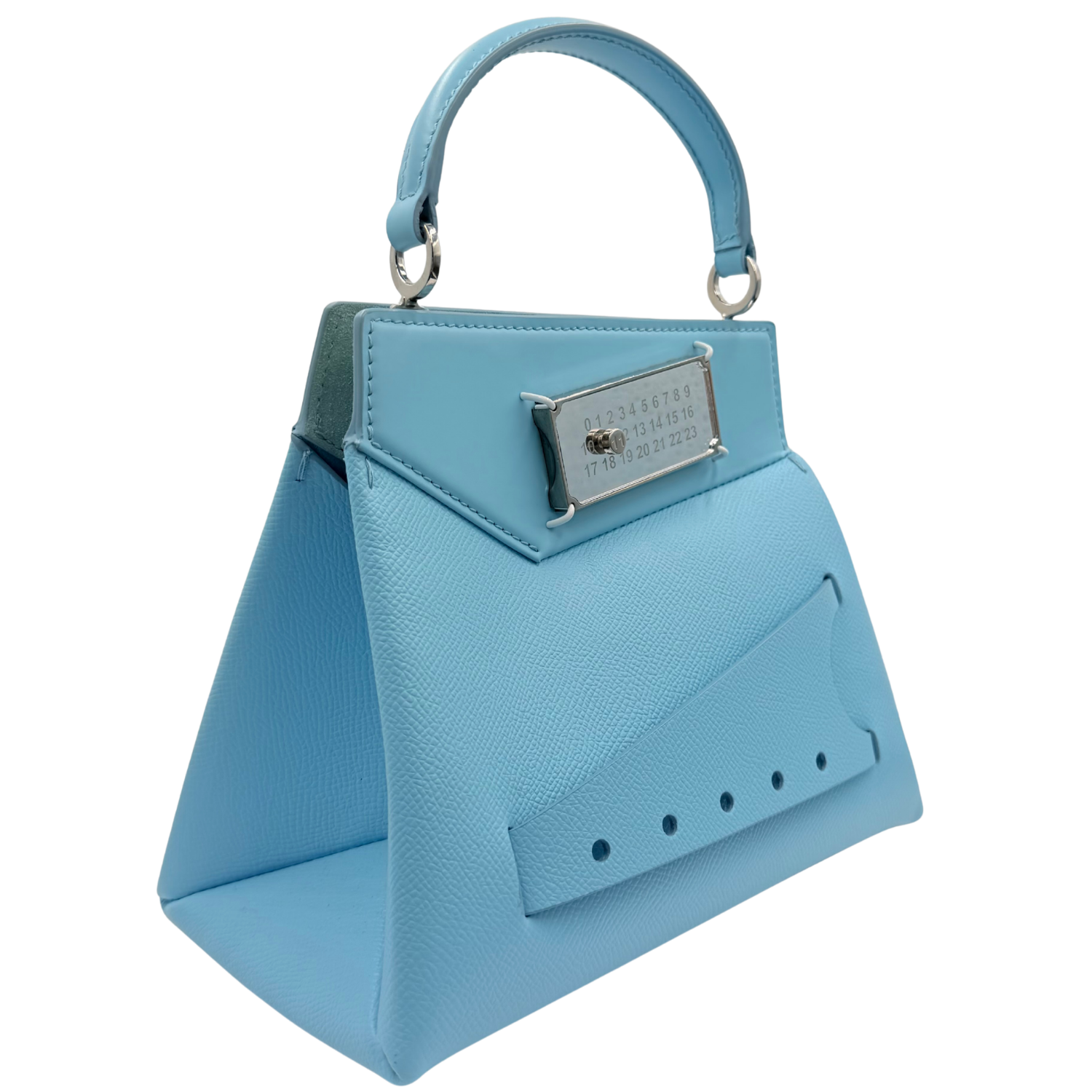 Maison Margiela Leather Snatched Asymmetrical Bag Blue