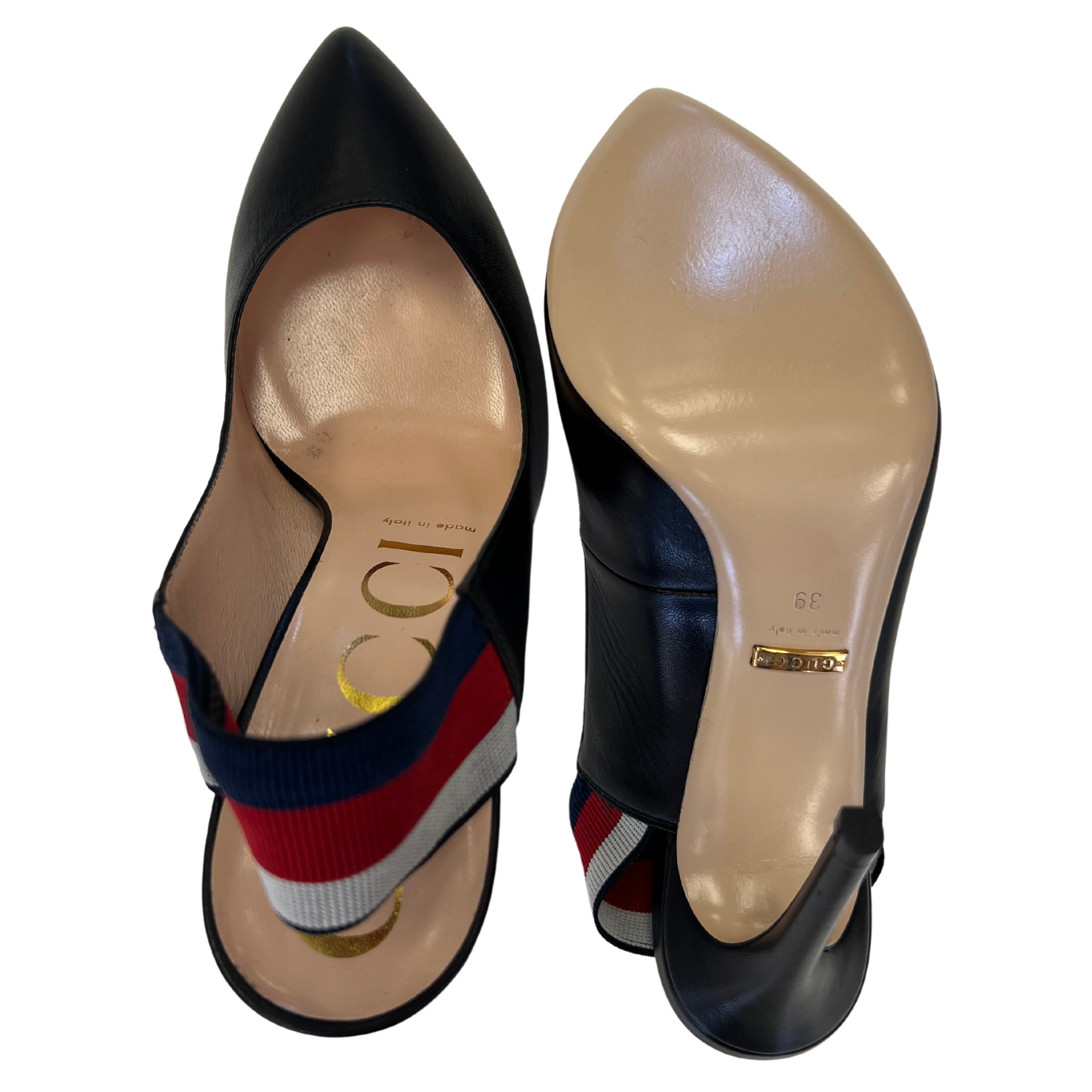 Gucci Sylvie Web Slingback