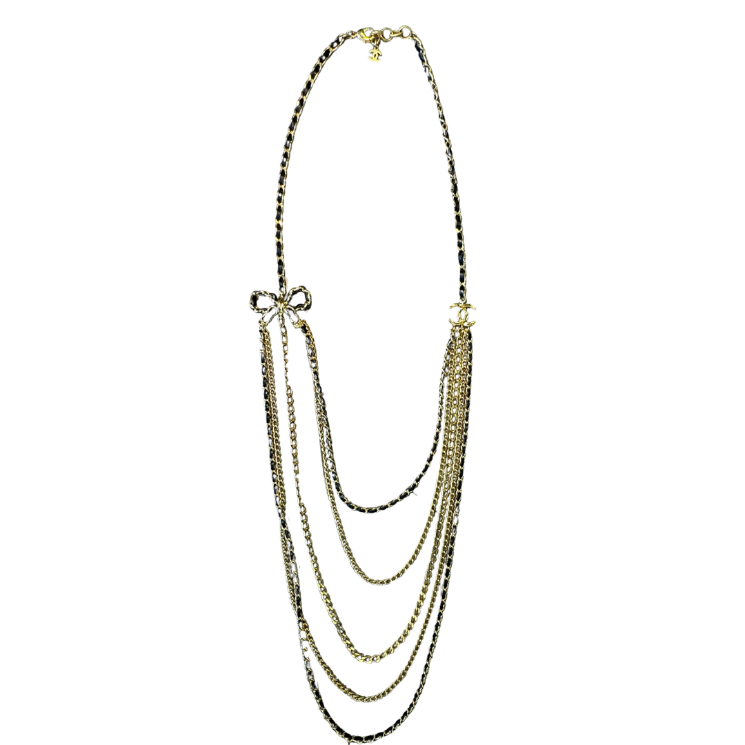 Chanel Multistrand Gold Necklace
