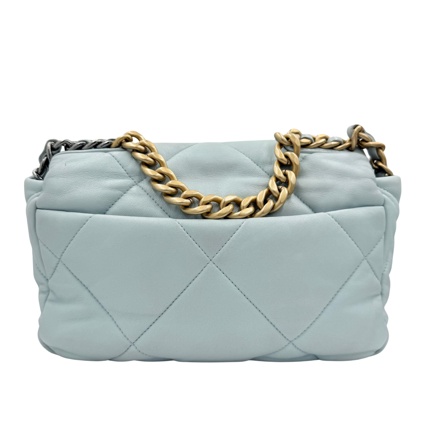 Chanel Medium 19 Flap Bag Sky Blue