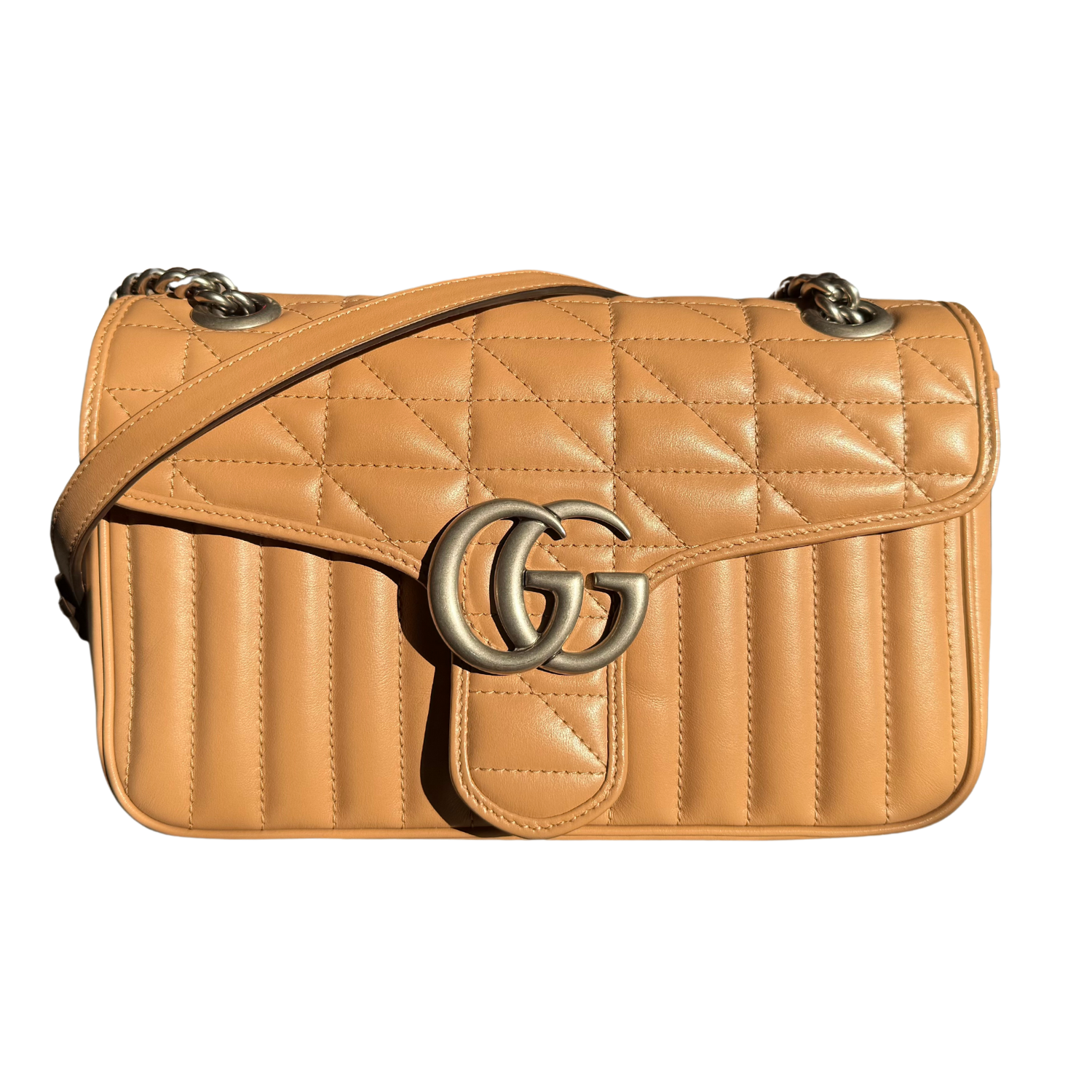 Gucci GG Marmont Medium Bag Tan