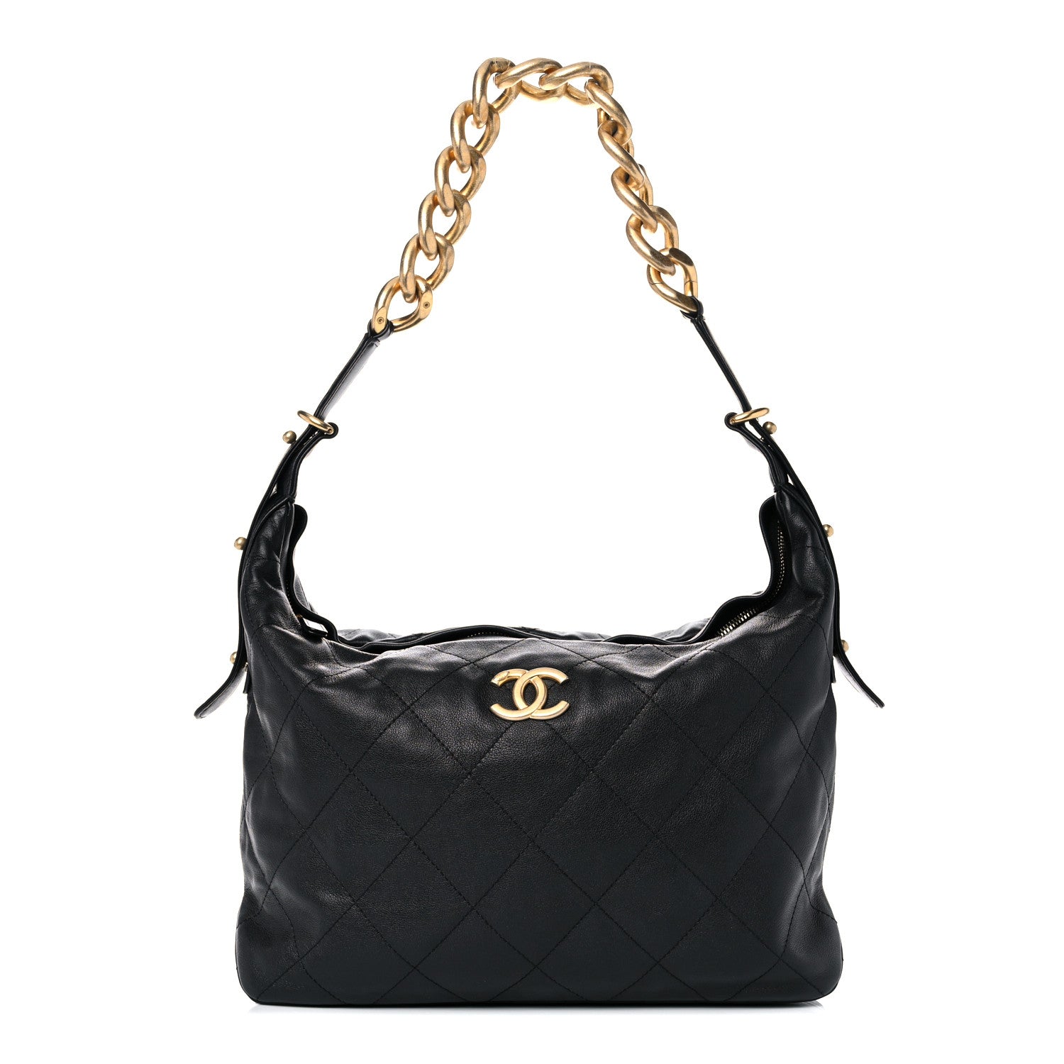Chanel Calfskin Quilted Daily Black