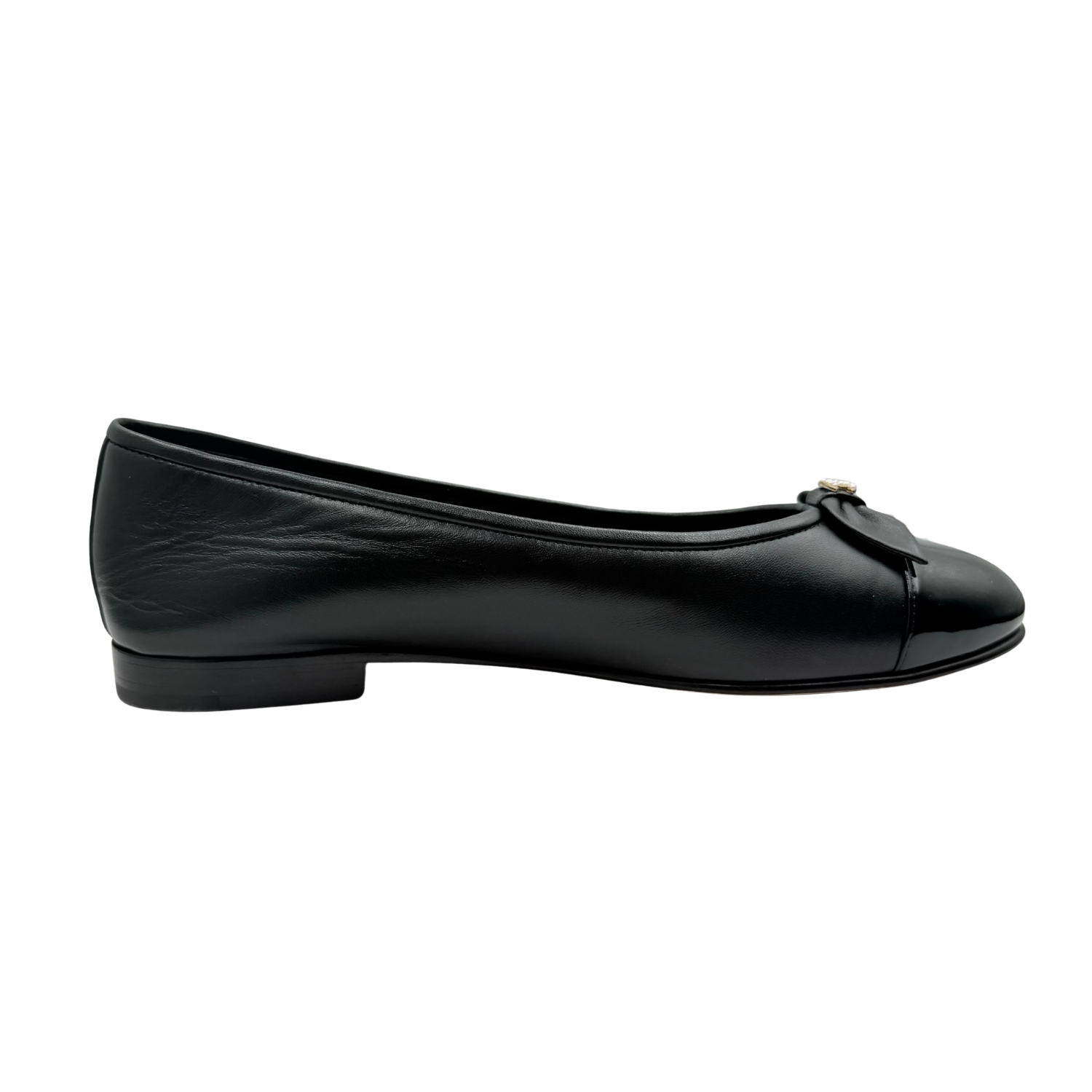 Chanel Interlocking CC Ballet Flats Black