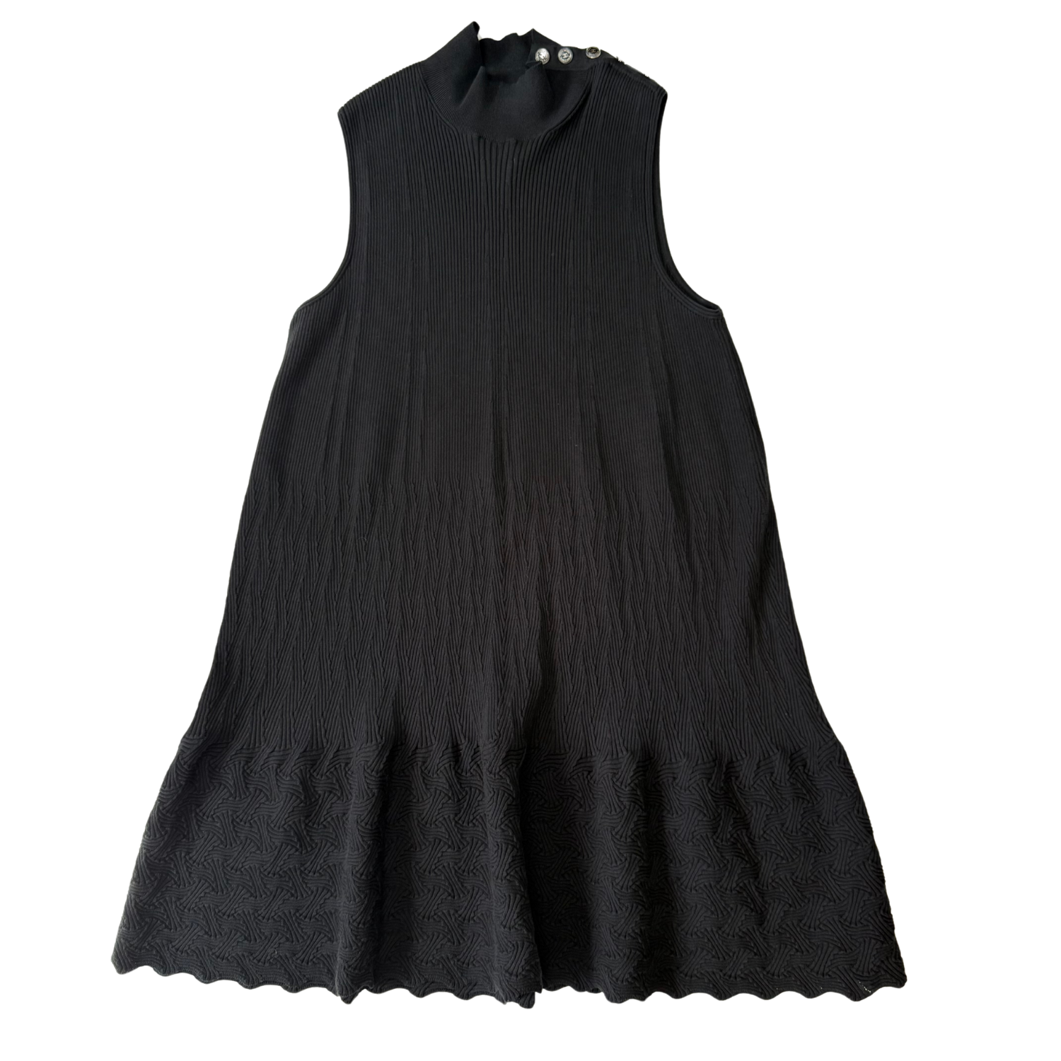 Chanel Knit Mini Dress Black