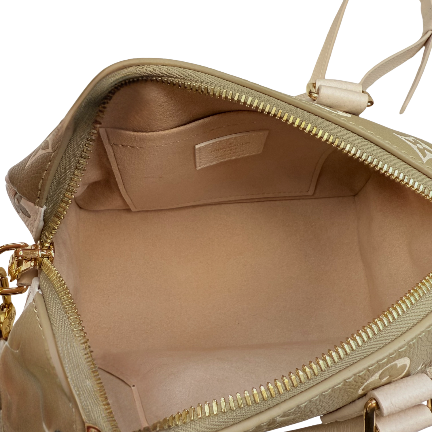 Louis Vuitton Speedy Bandoulière 20 Cream & Green